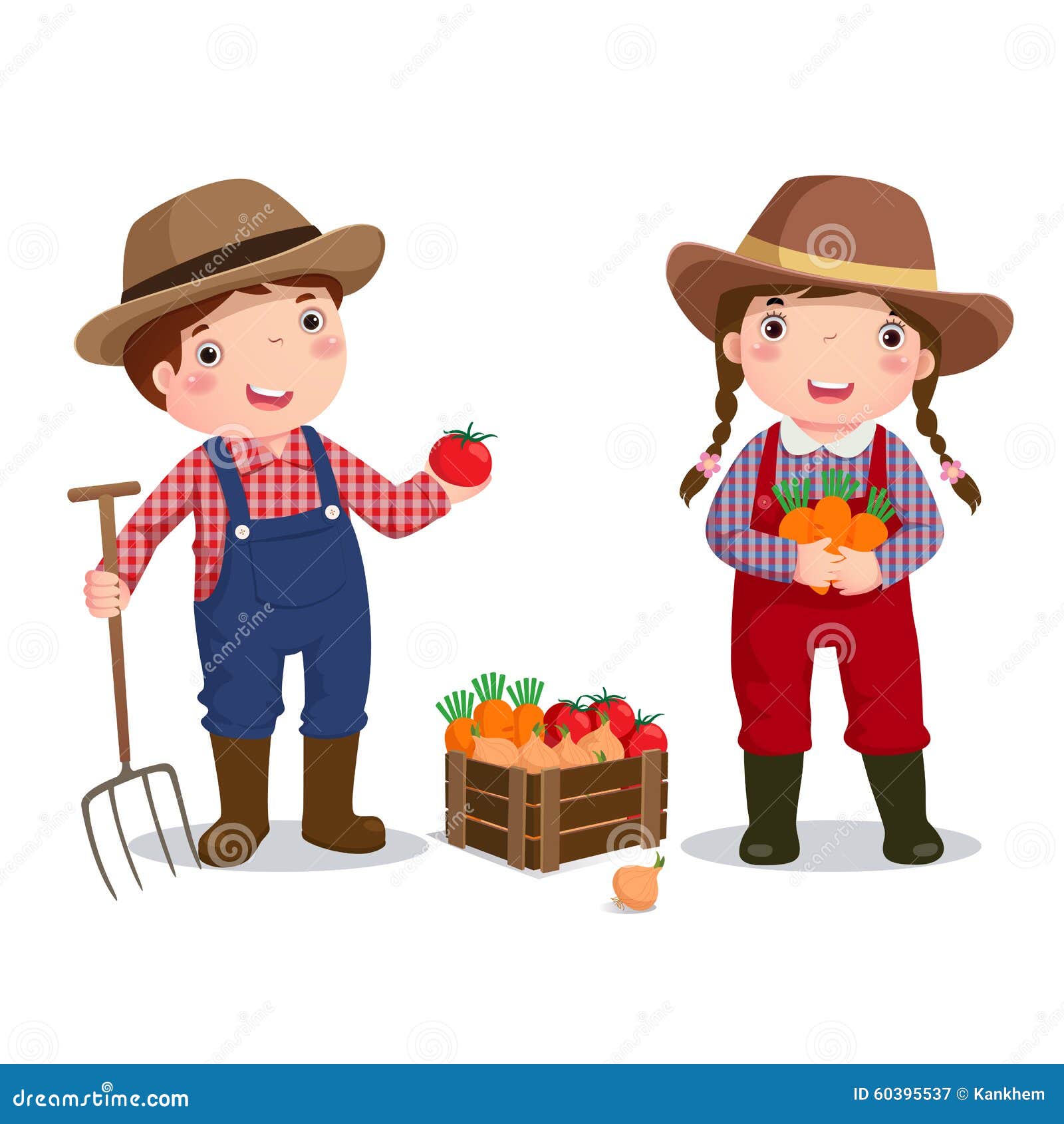 profession costume of farmer for kids