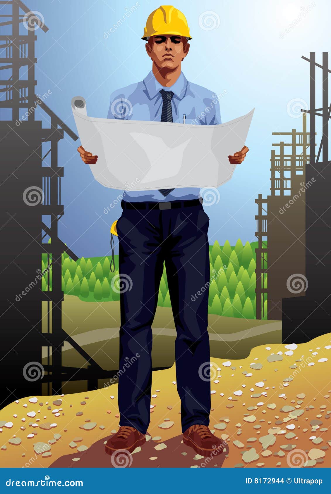 architect at work clipart