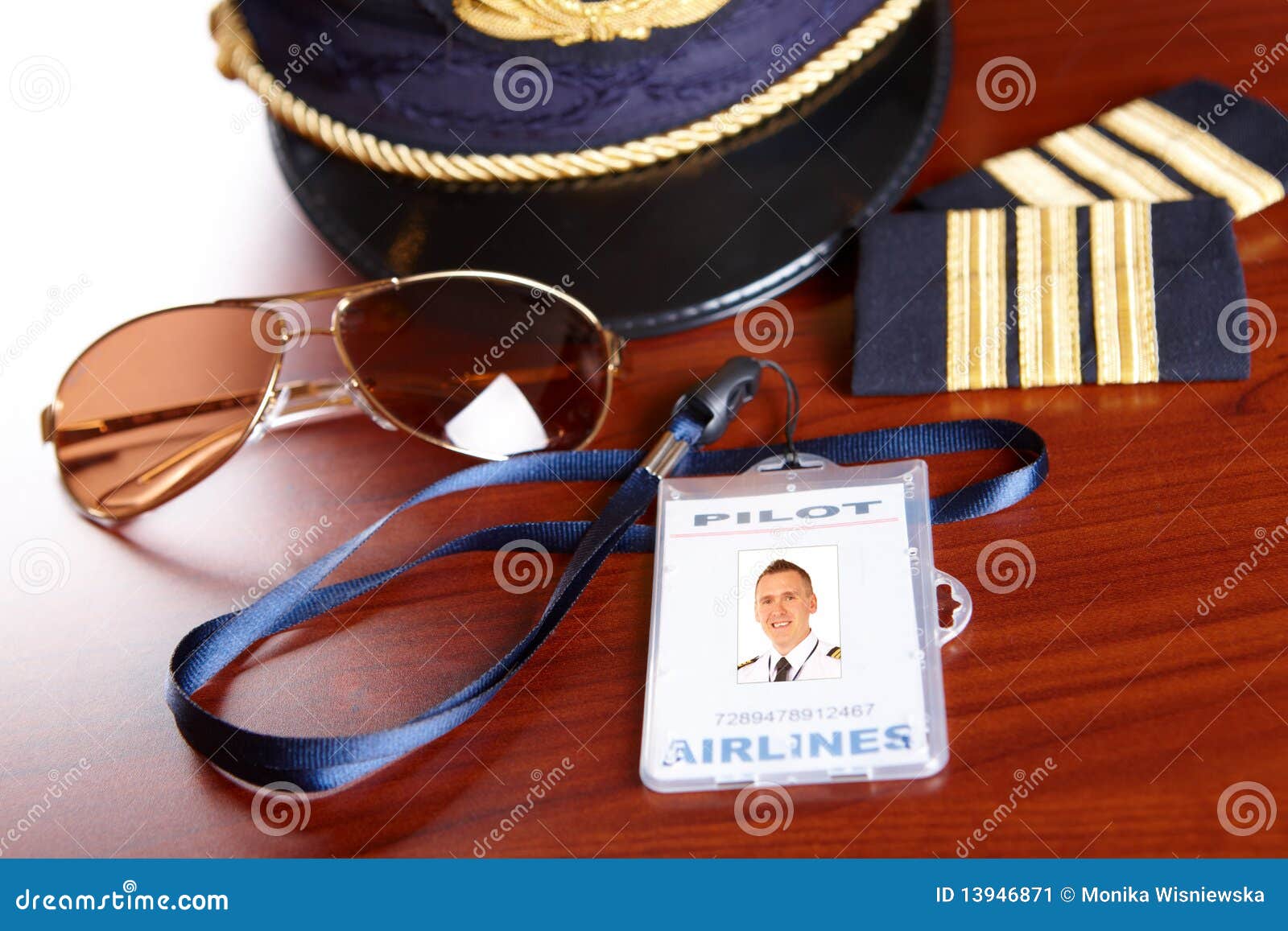 Professional Airline Pilot Equipment Stock Image Image of airliner