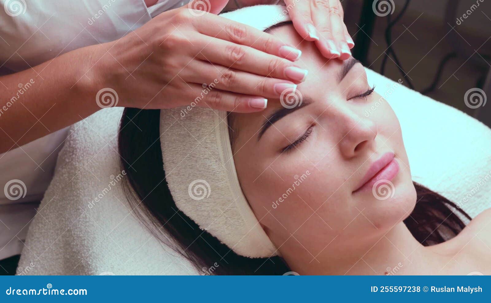 Professional Anti Aging Facial Massage Action Stock Footage Video Of Natural Masseuse 255597238