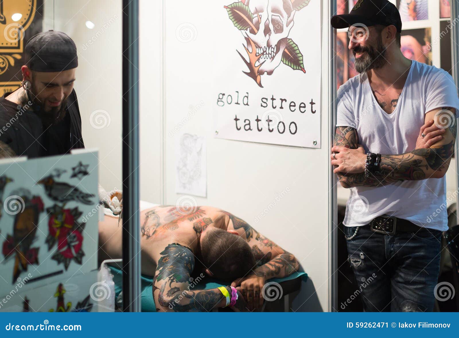 Tattoo Session Where Man Tattoo You Editorial Stock Photo  Stock Image   Shutterstock