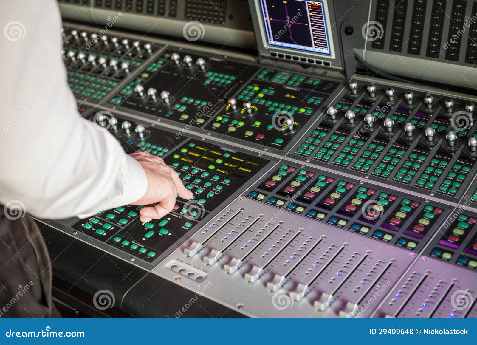 Professional Audio Equipment in Studio Stock Photo Image of input