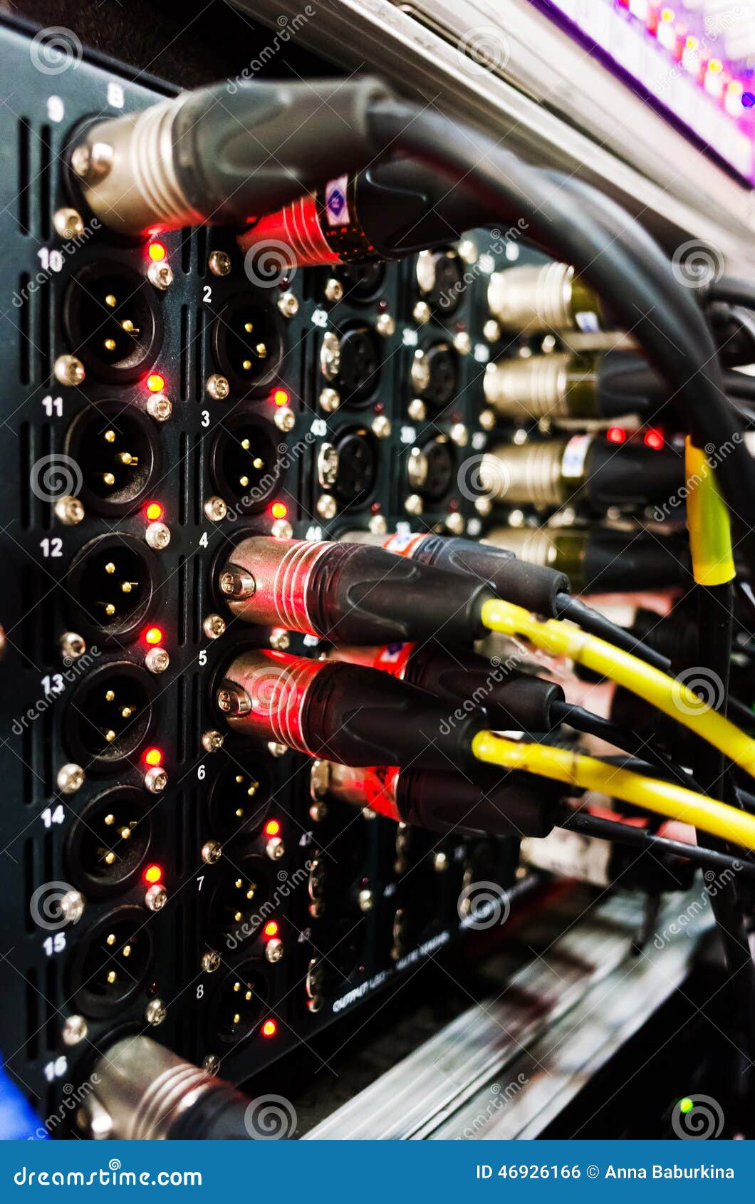 Professional Audio Sound Equipment Stock Photo Image of knob