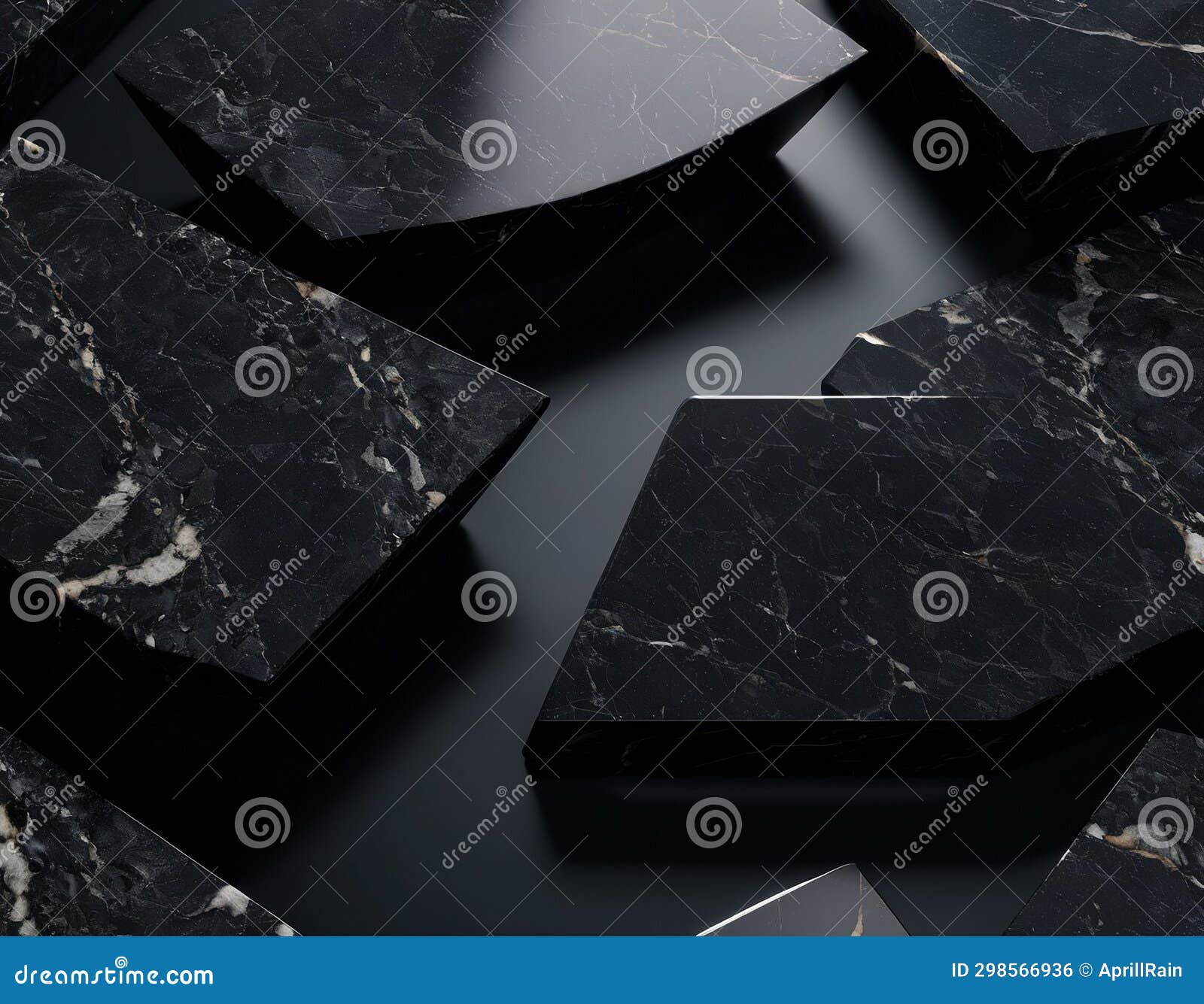 Professional Background with Expensive Black Mountain Granite and