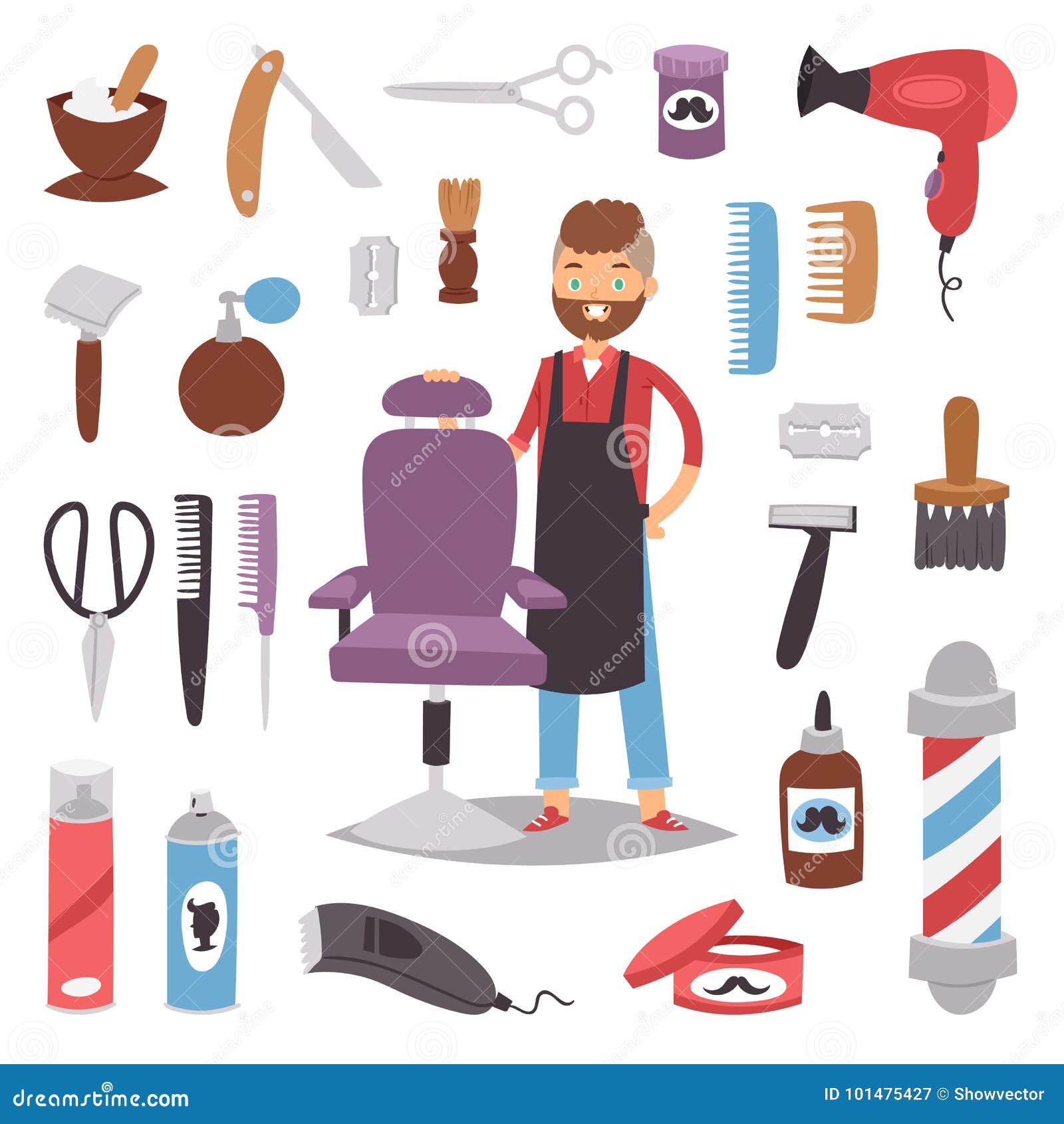 Professional Barber Man Character Making Haircut Saloon Barbershop Hairdresser Tools Beauty Hair Care Accessories Vector Stock Vector - Illustration of haircut, hygiene: 101475427 Professional Barber Man Character Making Haircut Saloon Barbershop Hairdresser Tools Beauty Hair Care Accessories Vector Stock Vector - Illustration of haircut, hygiene: 101475427