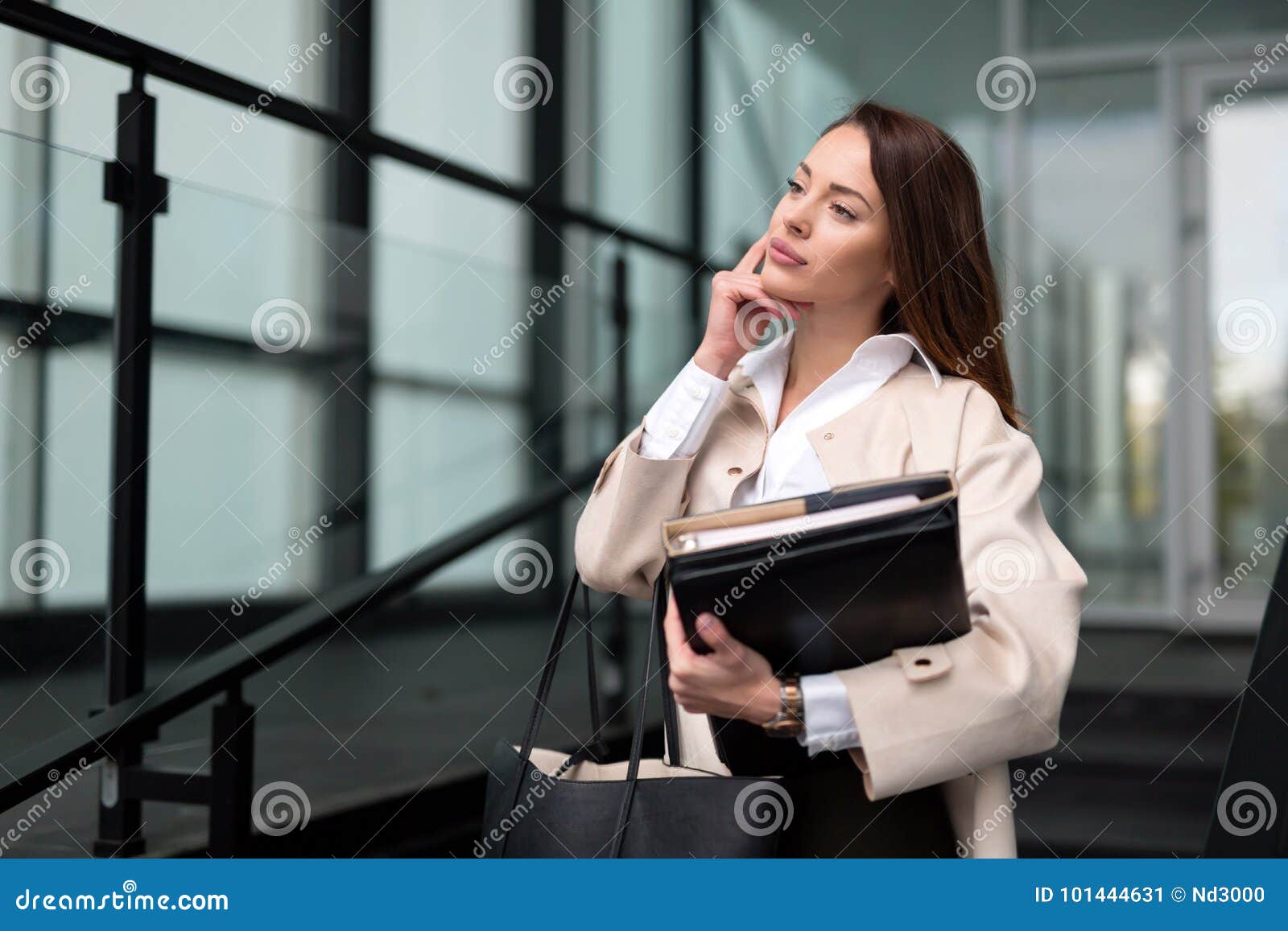 Professional Beautiful and Attractive Businesswoman Posing Stock Image ...