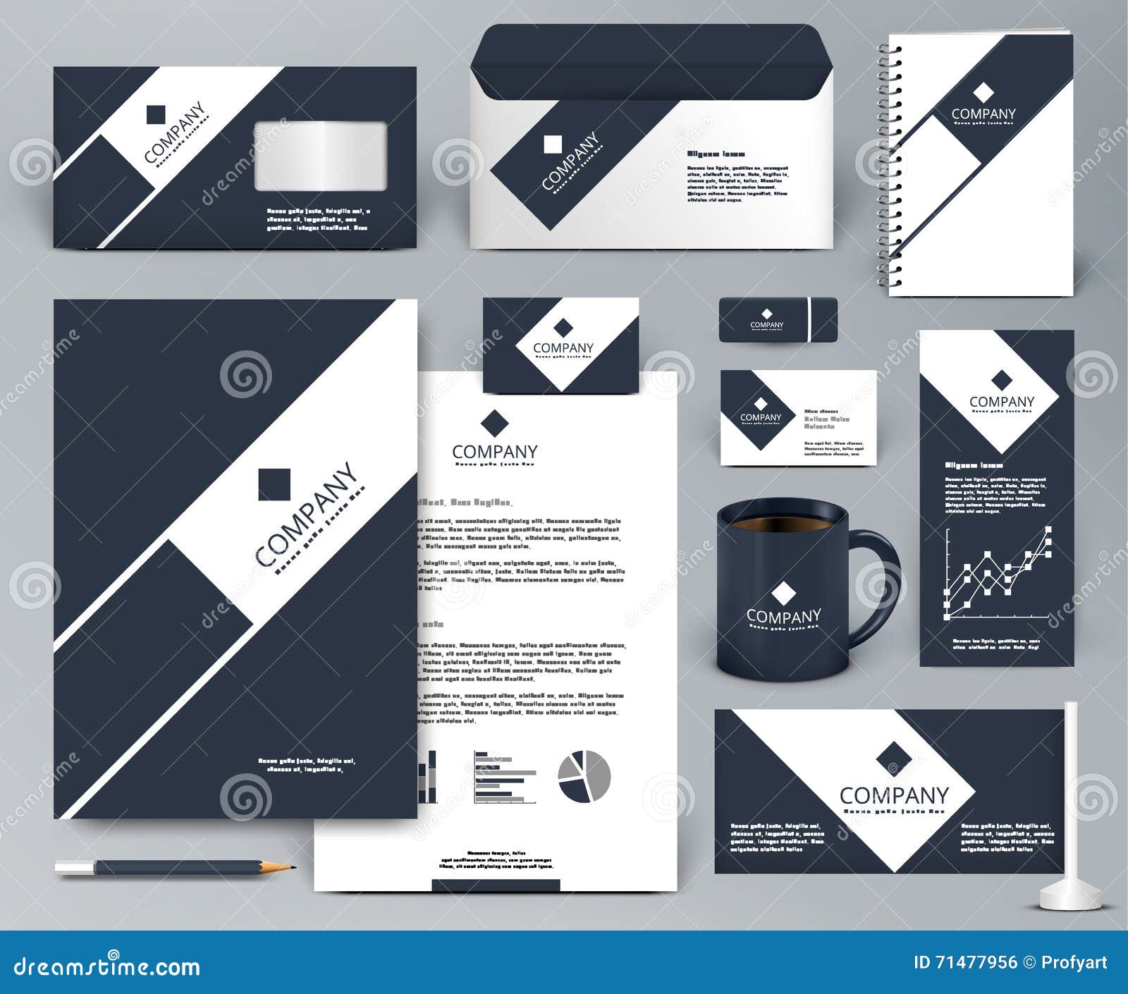 Premium Vector  Brand identity template with logo design in