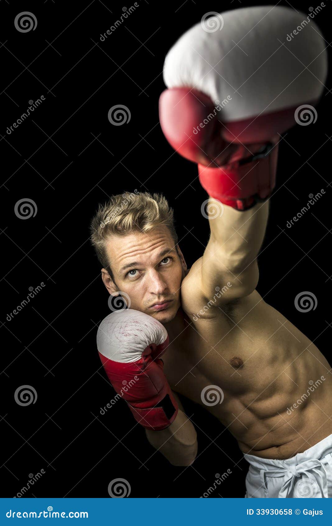 Professional boxer stock photo. Image of muscles, serious 33930658