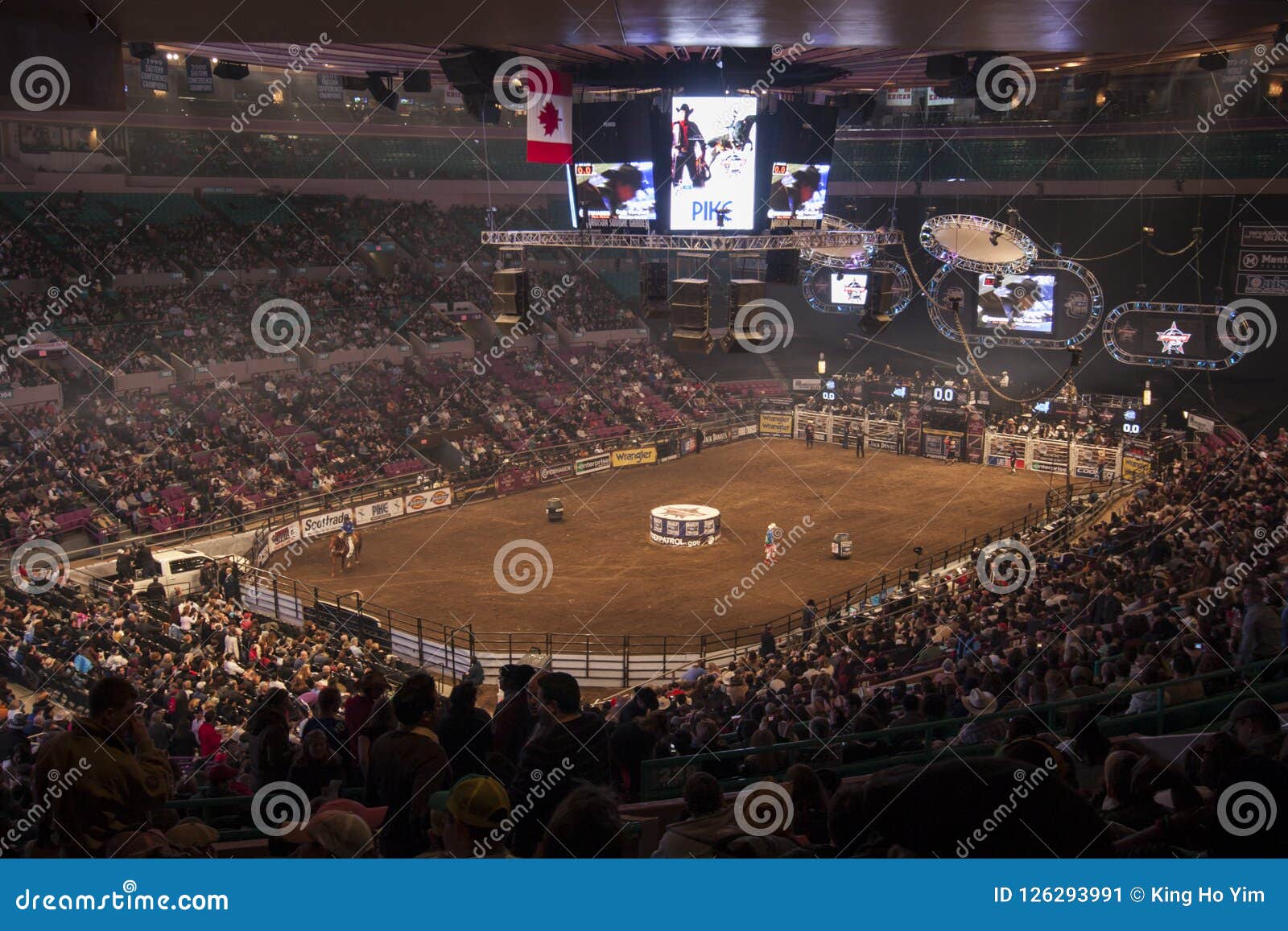 Professional Bull Rider Tournament On Madison Square Garden