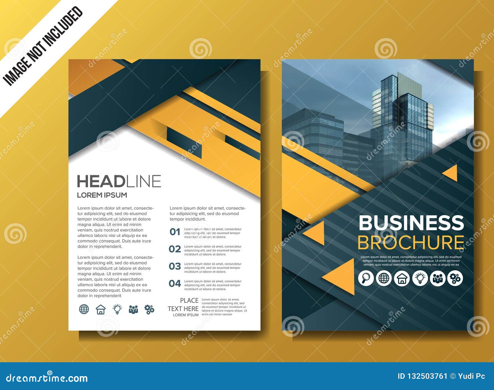 Professional Business Brochure Background Template Stock Vector -  Illustration of frame, marketing: 132503761