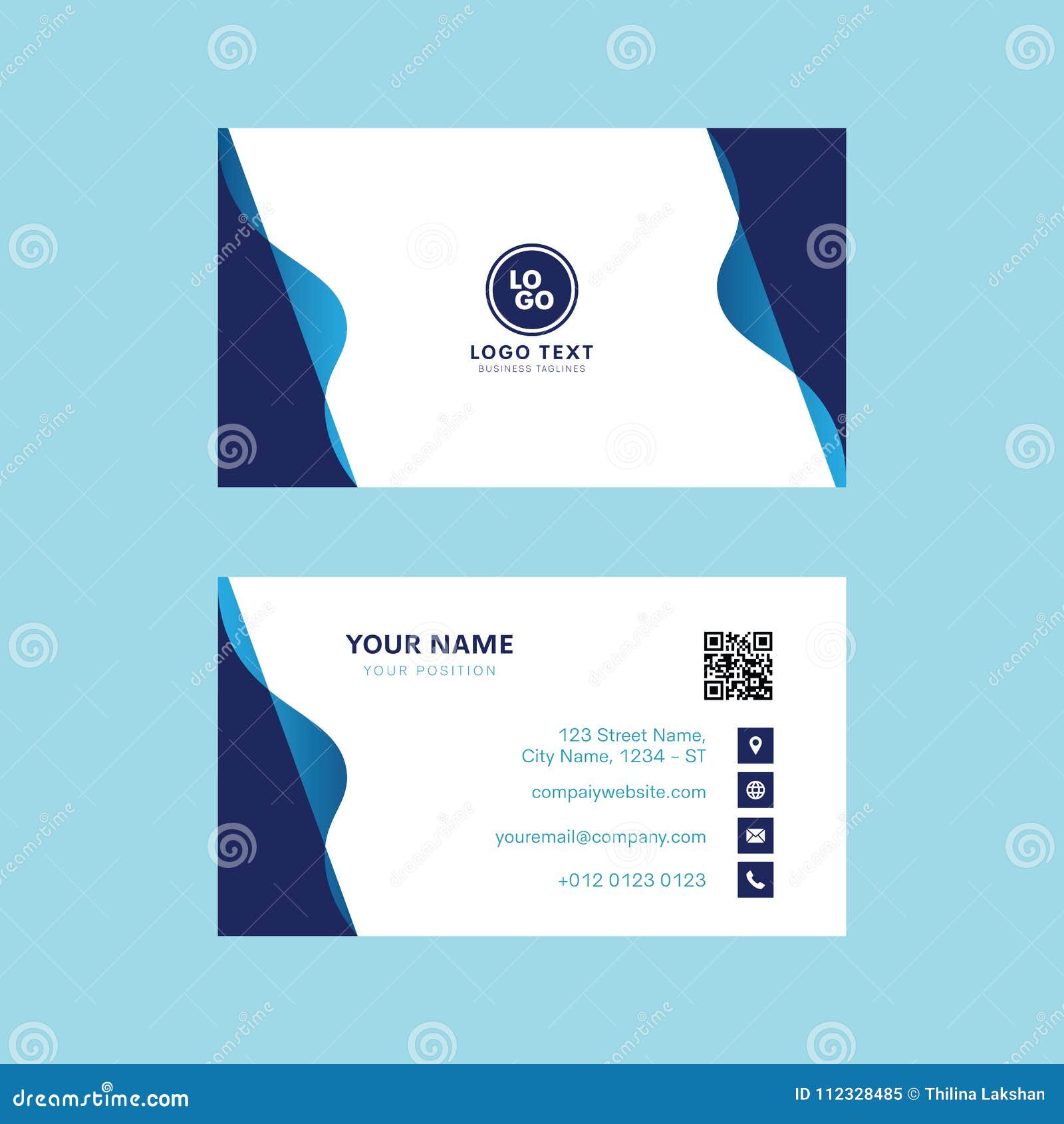 Professional Business Card Vector Design