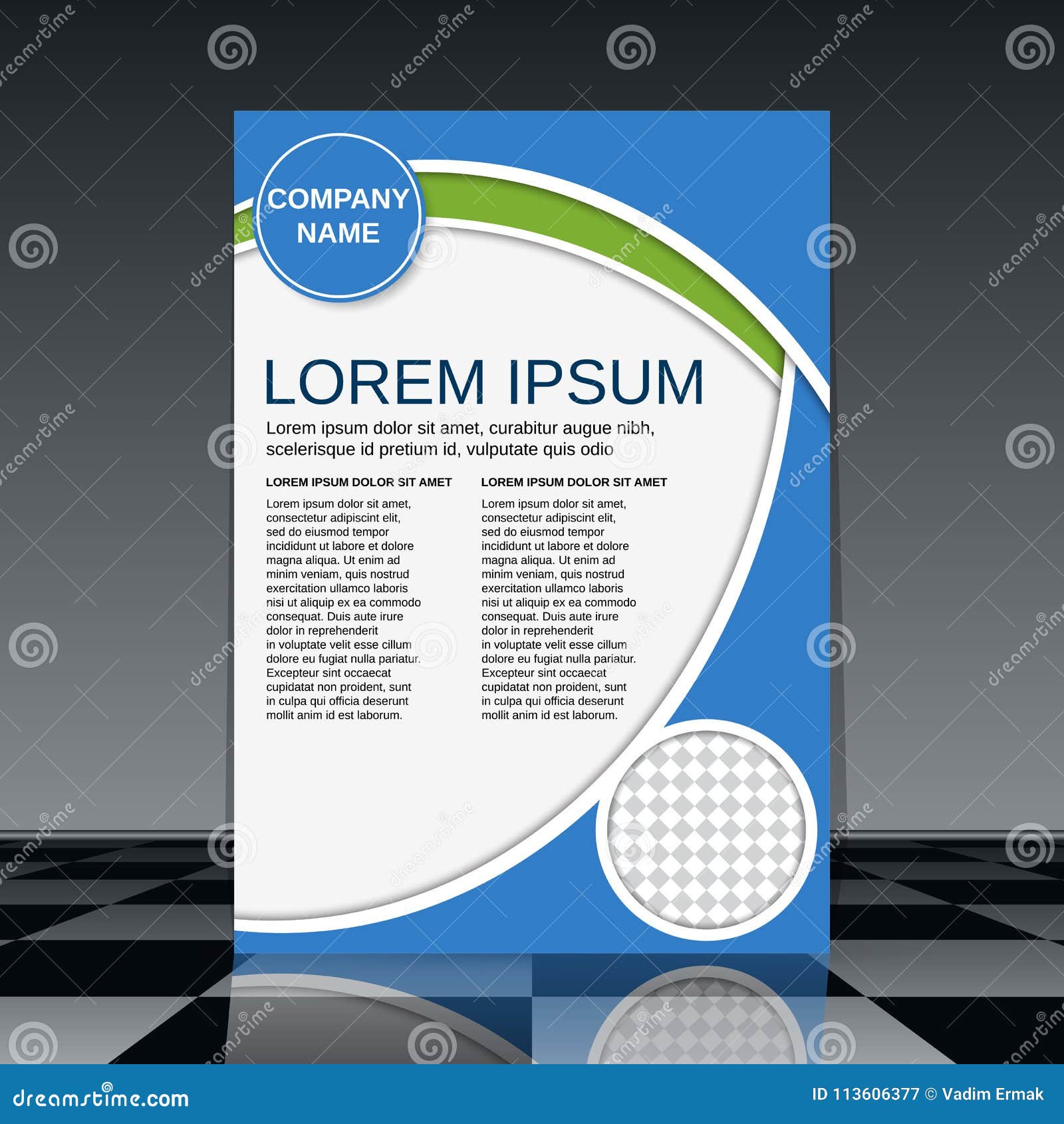 professional business flyer vector template stock vector professional layout design
