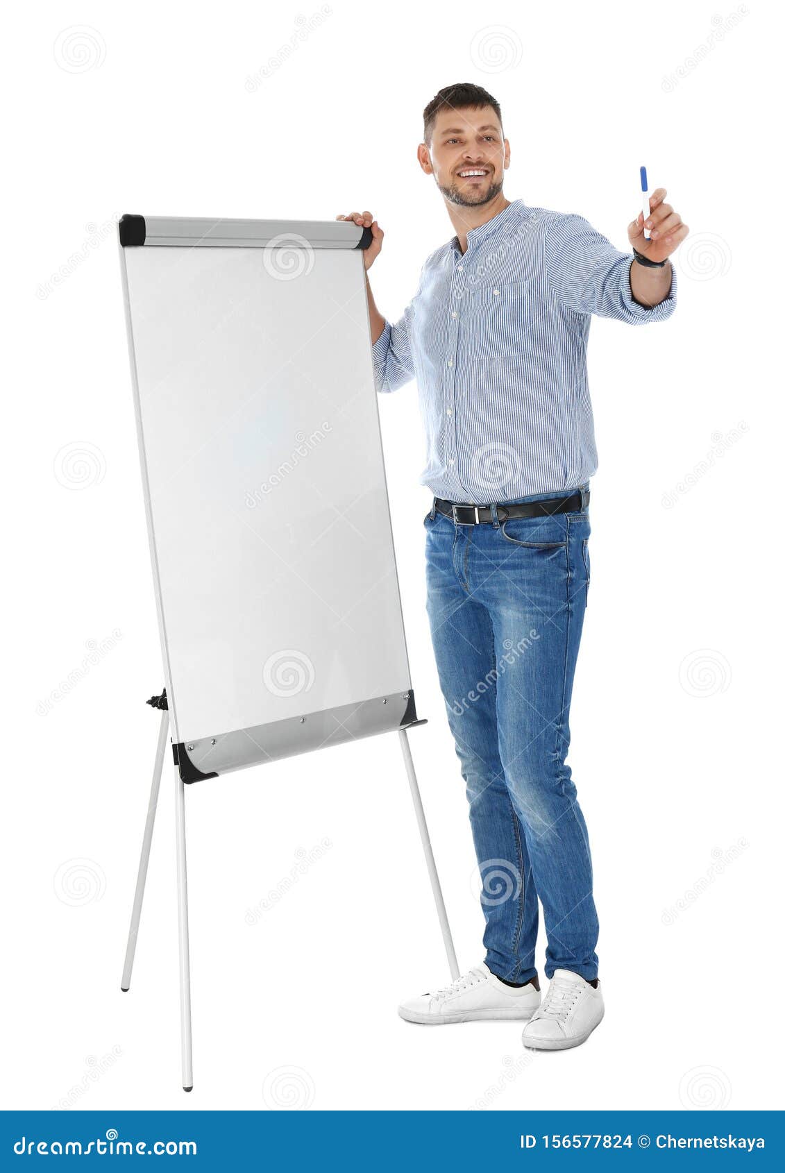 Flip Chart Board With Roller