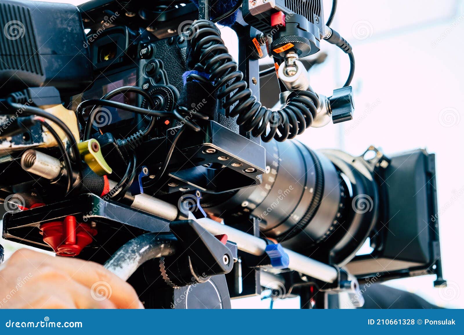 Professional Camera and Equipment Stock Photo Image of news, lens
