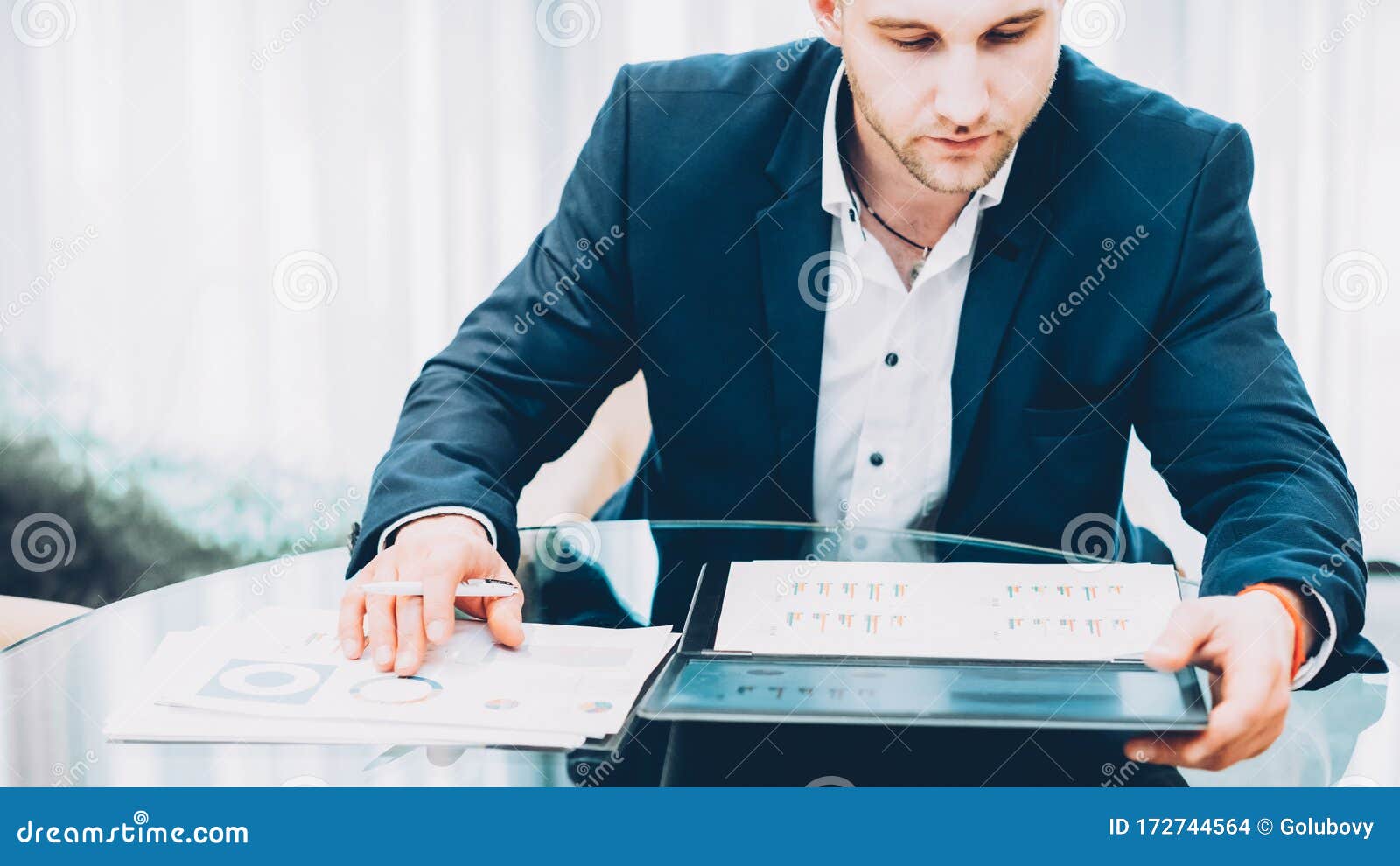 Professional Career Successful Business Man Office Stock Photo Image