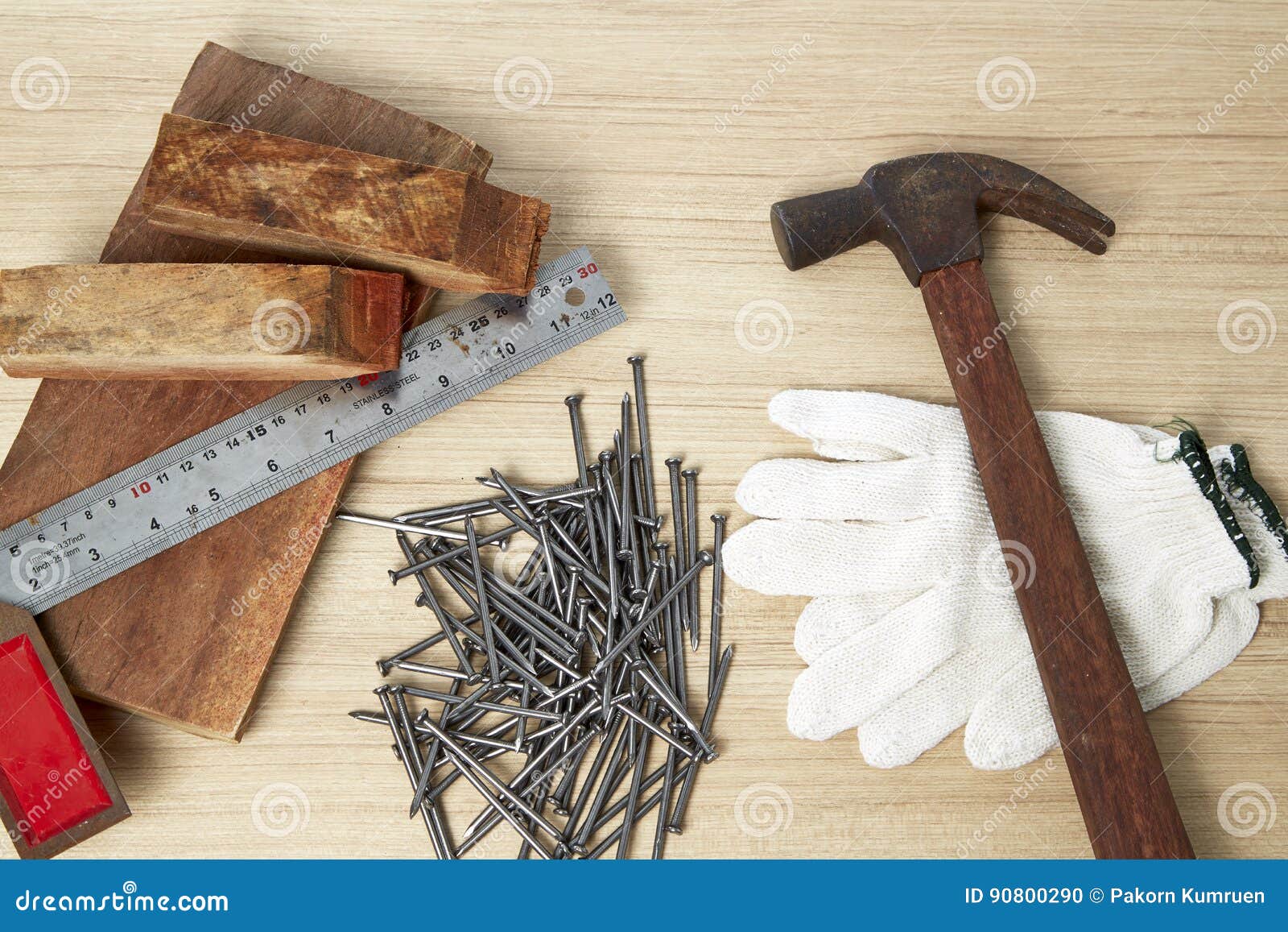 Professional Carpentry Equipment Stock Photo Image of leather