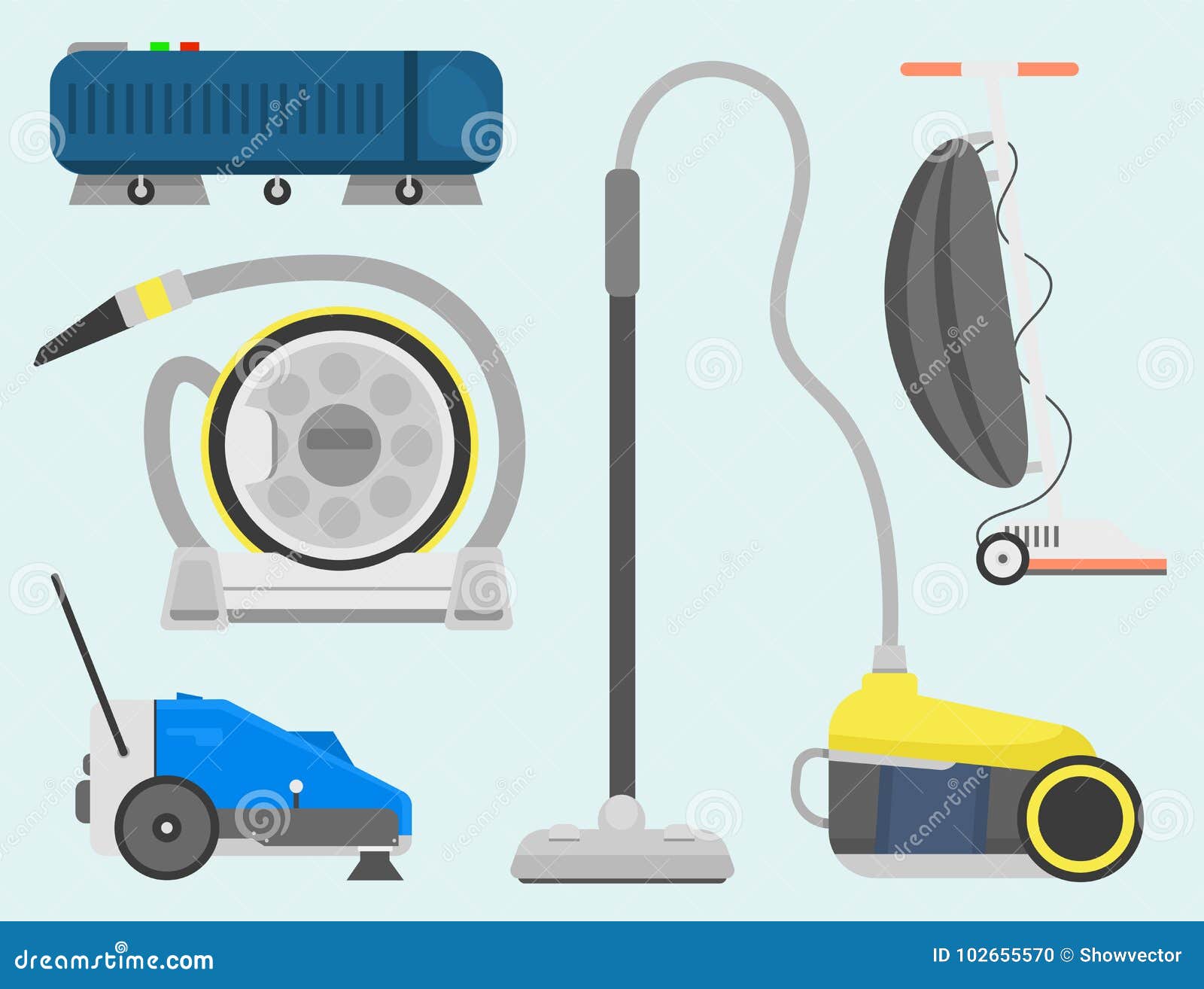 Cleaning tools isolated house washing equipment Vector Image