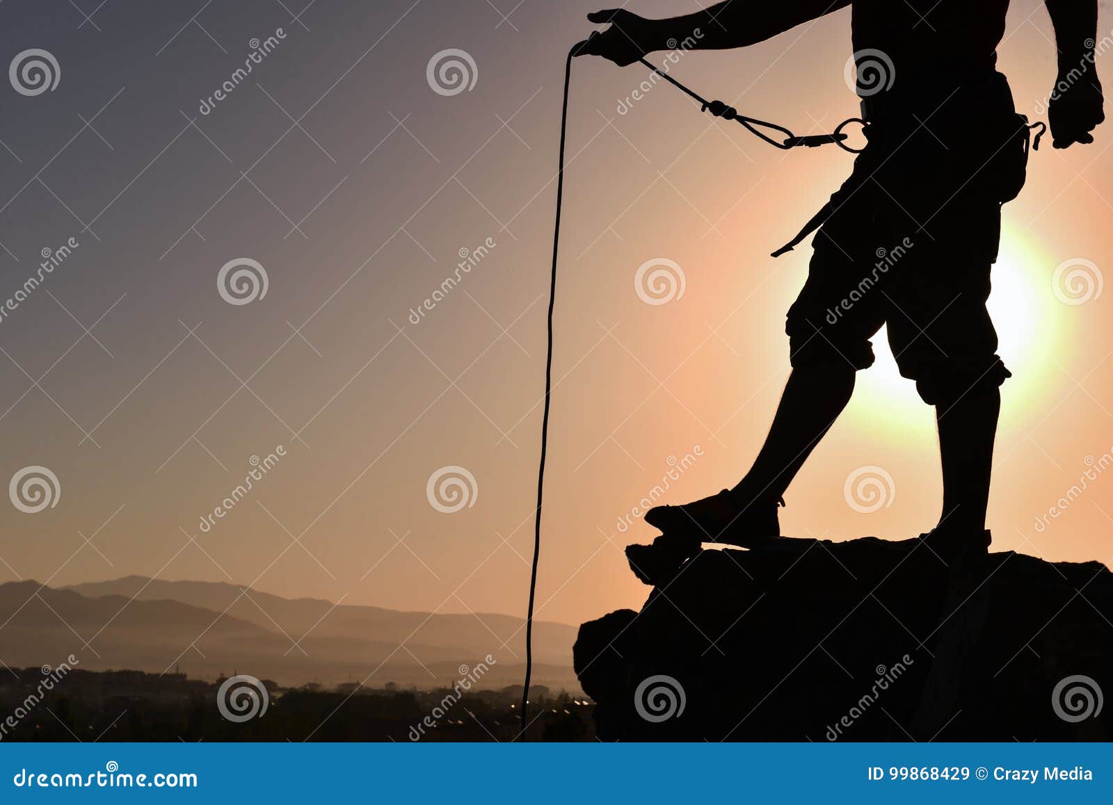 Professional Climber Silhouette Stock Image Image of happy, mountains