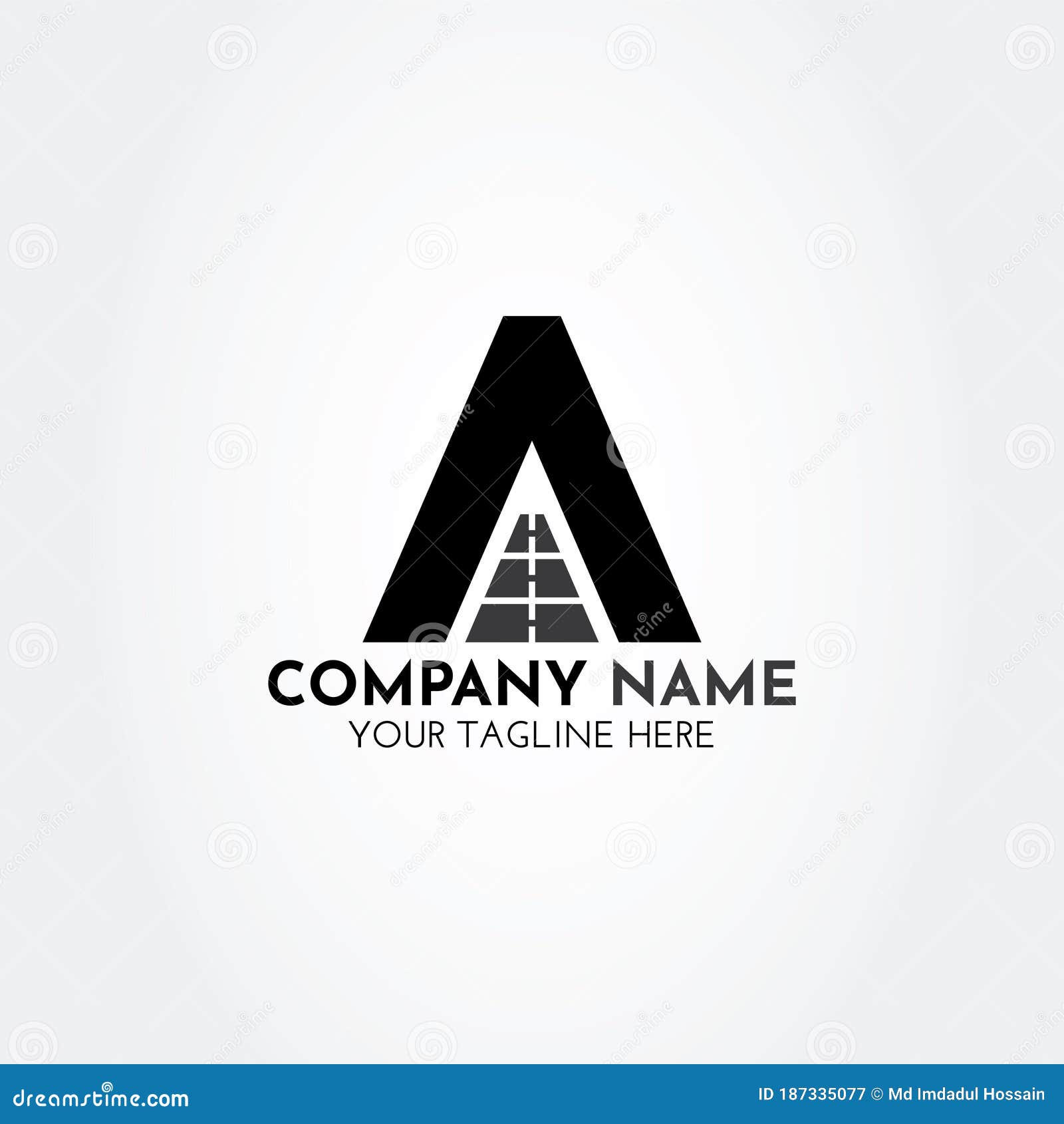 Creative, Modern, Simple a Road Logo Vector Stock Vector - Illustration ...