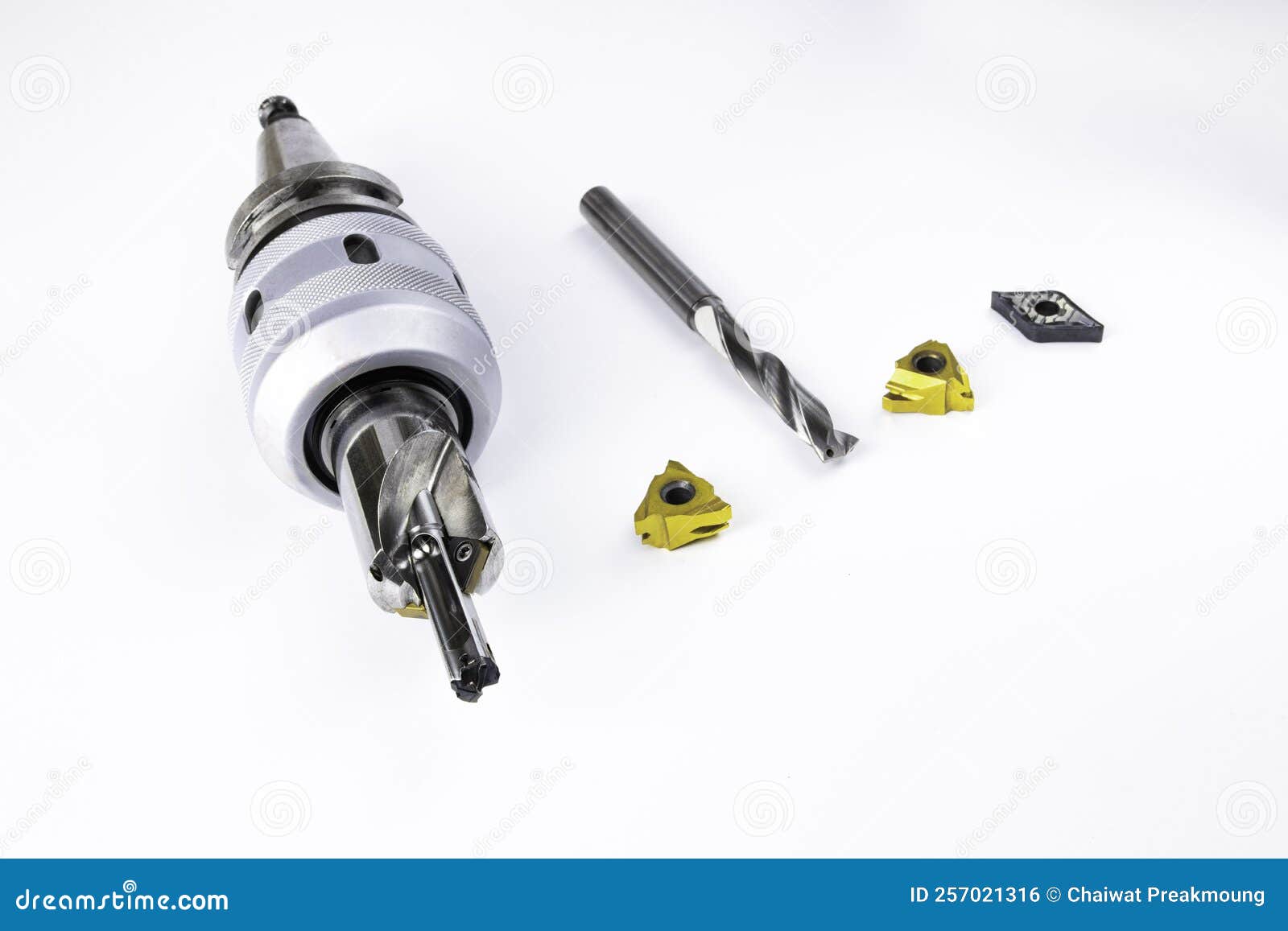 Professional Cutting Tools Set. Consists of Drill and Insert. Material