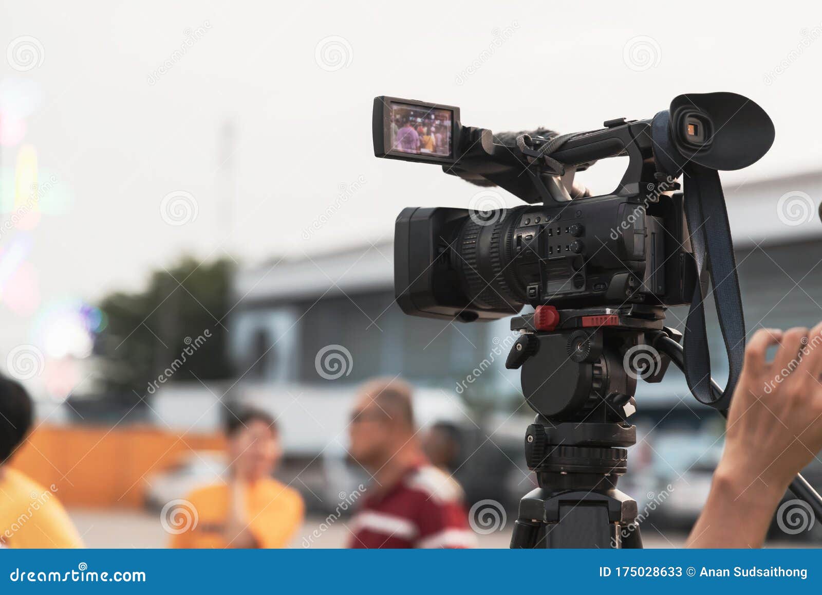 Professional Digital Video Camera Equipment on Event Broadcasting Stock ...