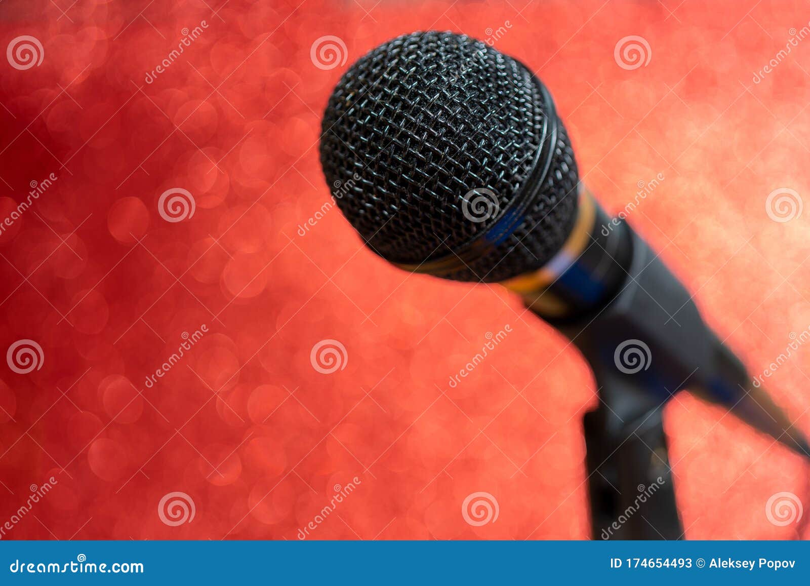 Professional Dynamic Microphone. Concert Microphone for Voice Recording