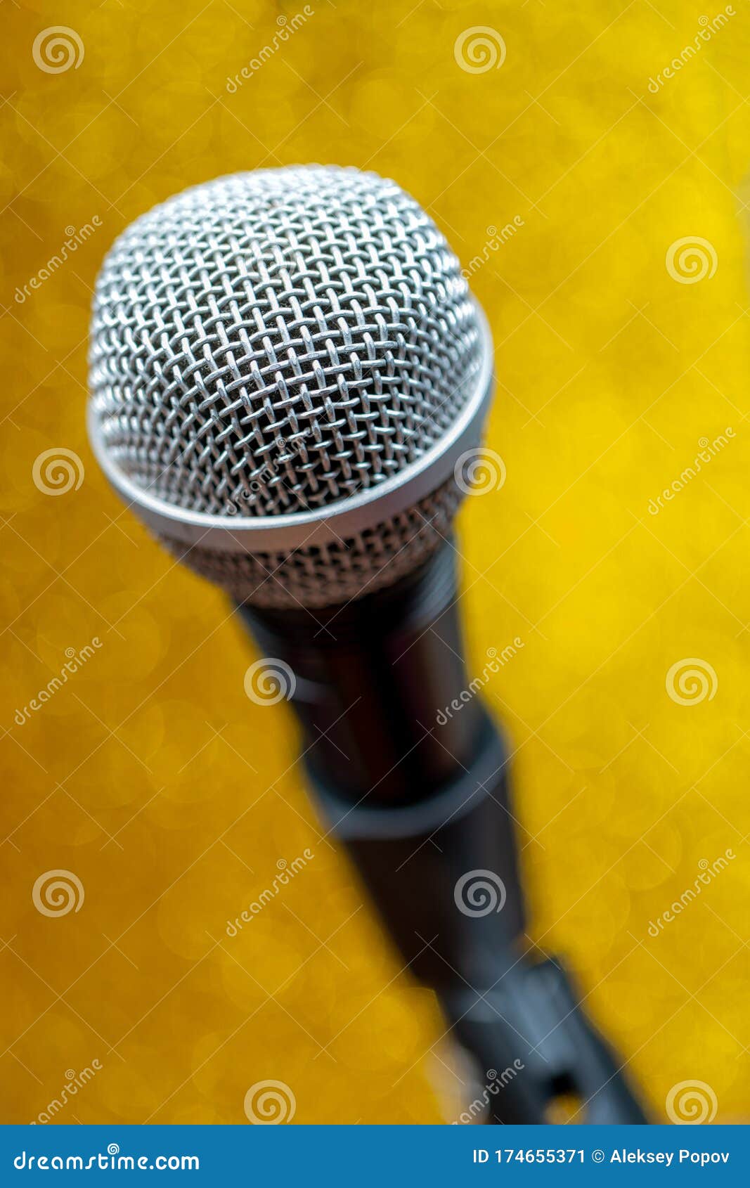 Professional Dynamic Microphone. Concert Microphone for Voice Recording