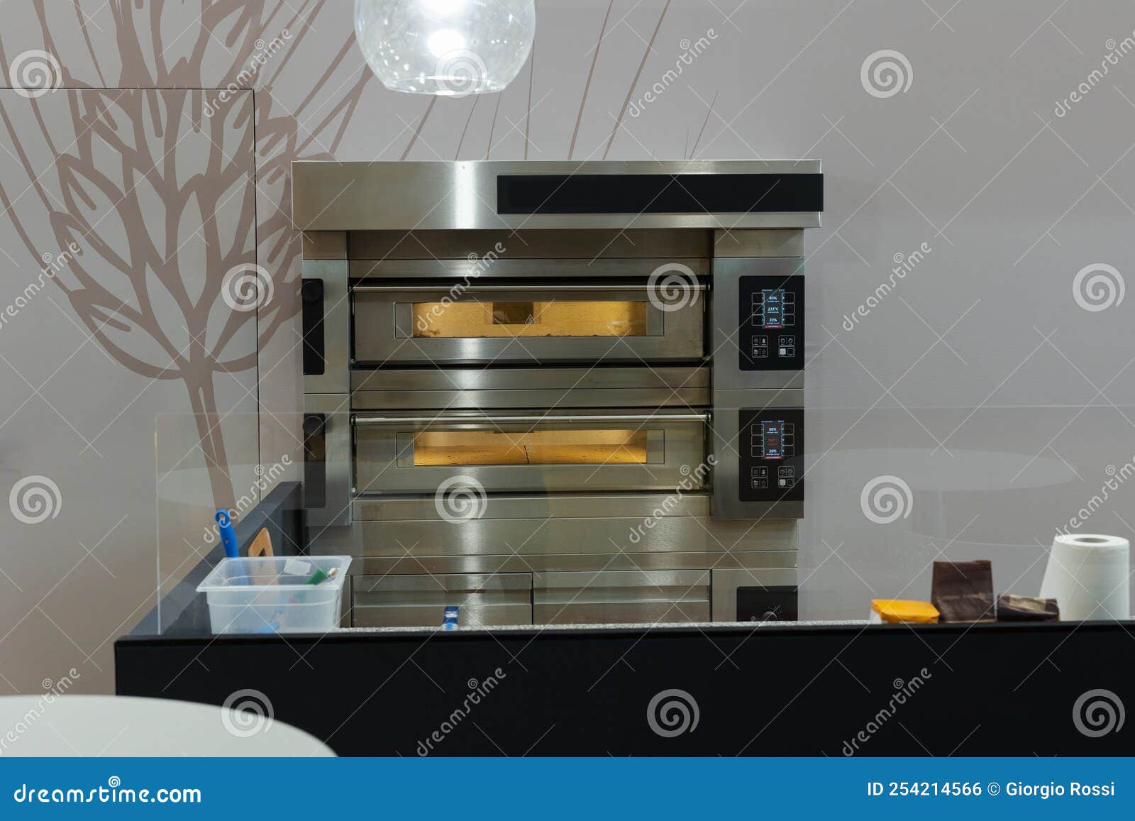 Professional Electric Oven Suitable for Pizza Baking Stock Photo