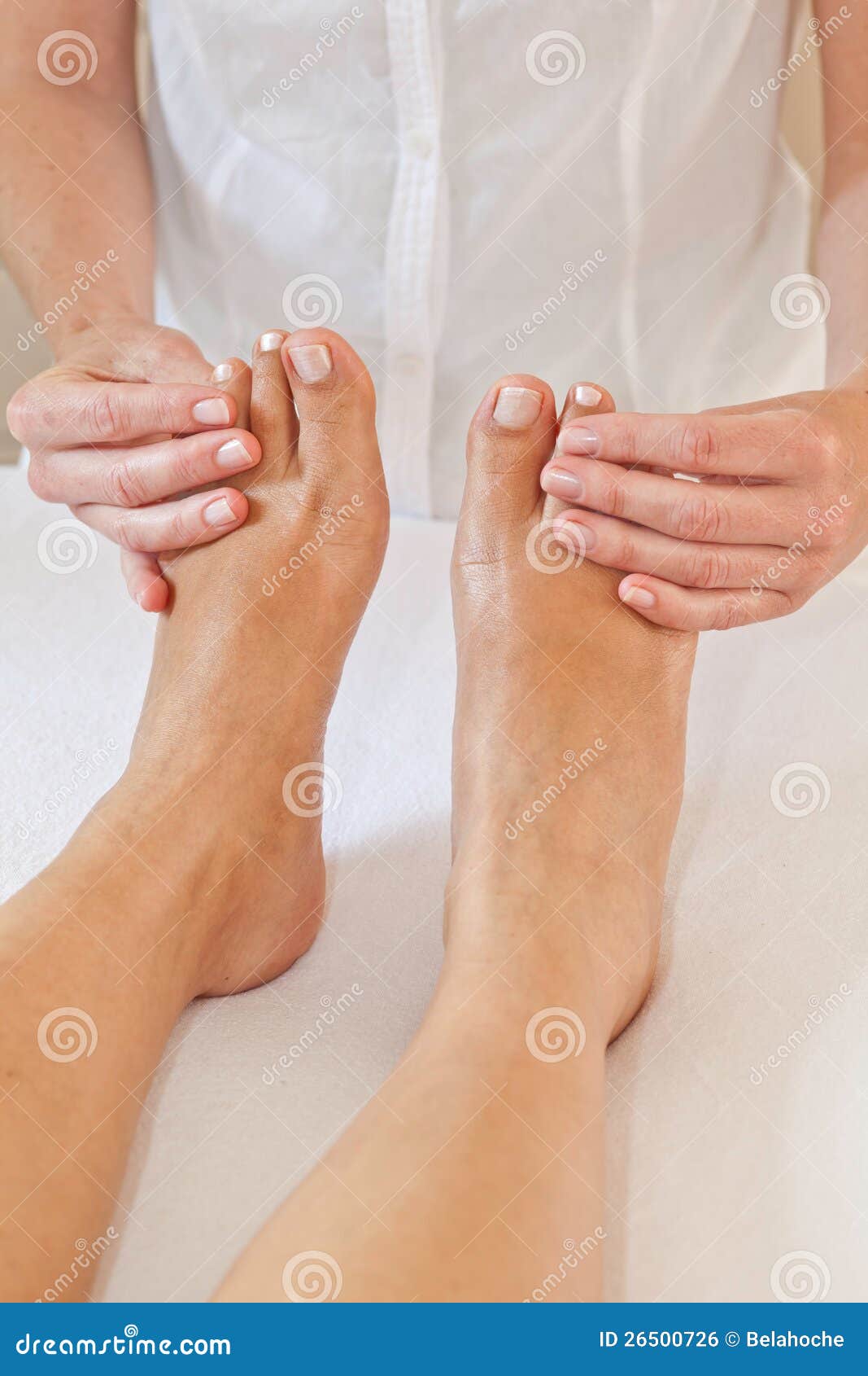 Professional feet massage stock photo. Image of masseuse 26500726