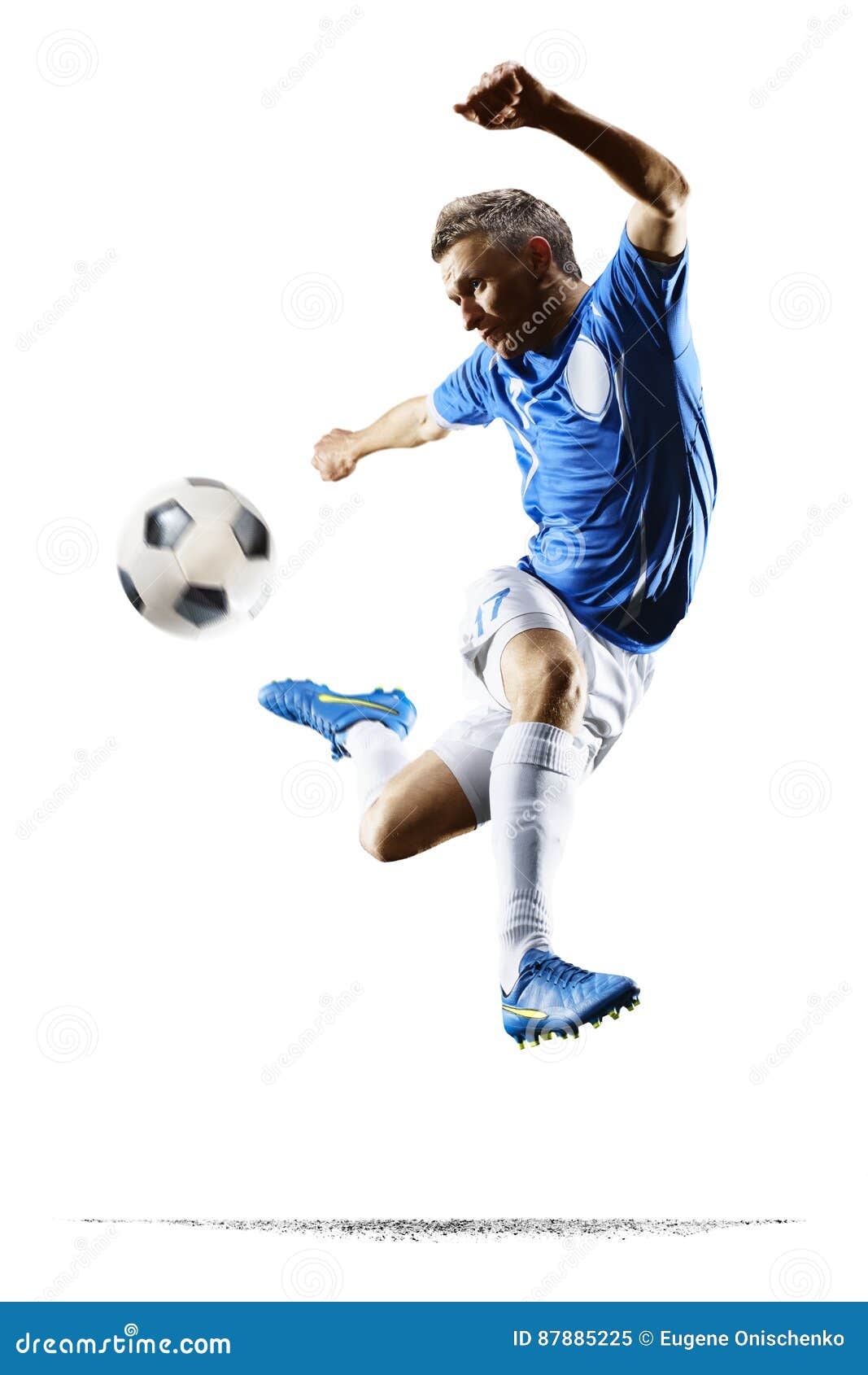 famous soccer player in action