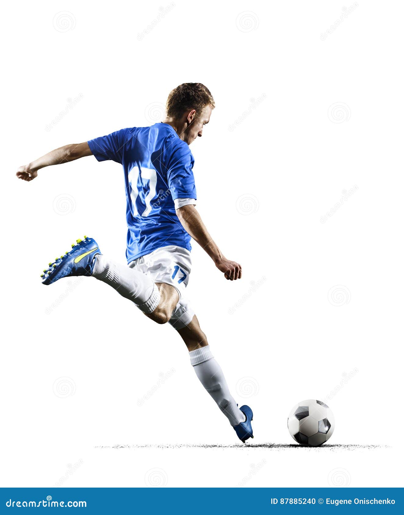 famous soccer player in action