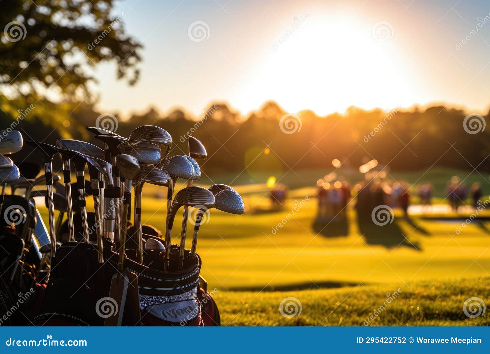 Professional Golf Player on Field. Generative AI Stock Photo Image of