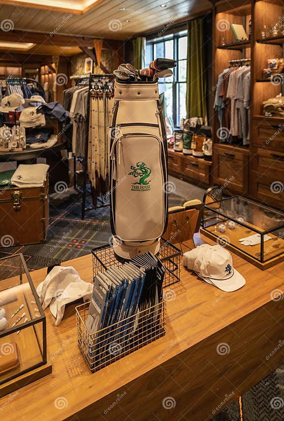 Merchandise on Display at a Pro Shop at a Golf Course Outside of Boston Merchandise on Display at a Pro Shop at a Golf Course Outside of Boston