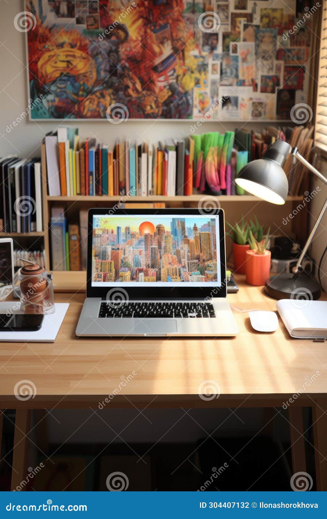 Professional Graphic Designer Desk. Ai Generated Stock Photo Image of
