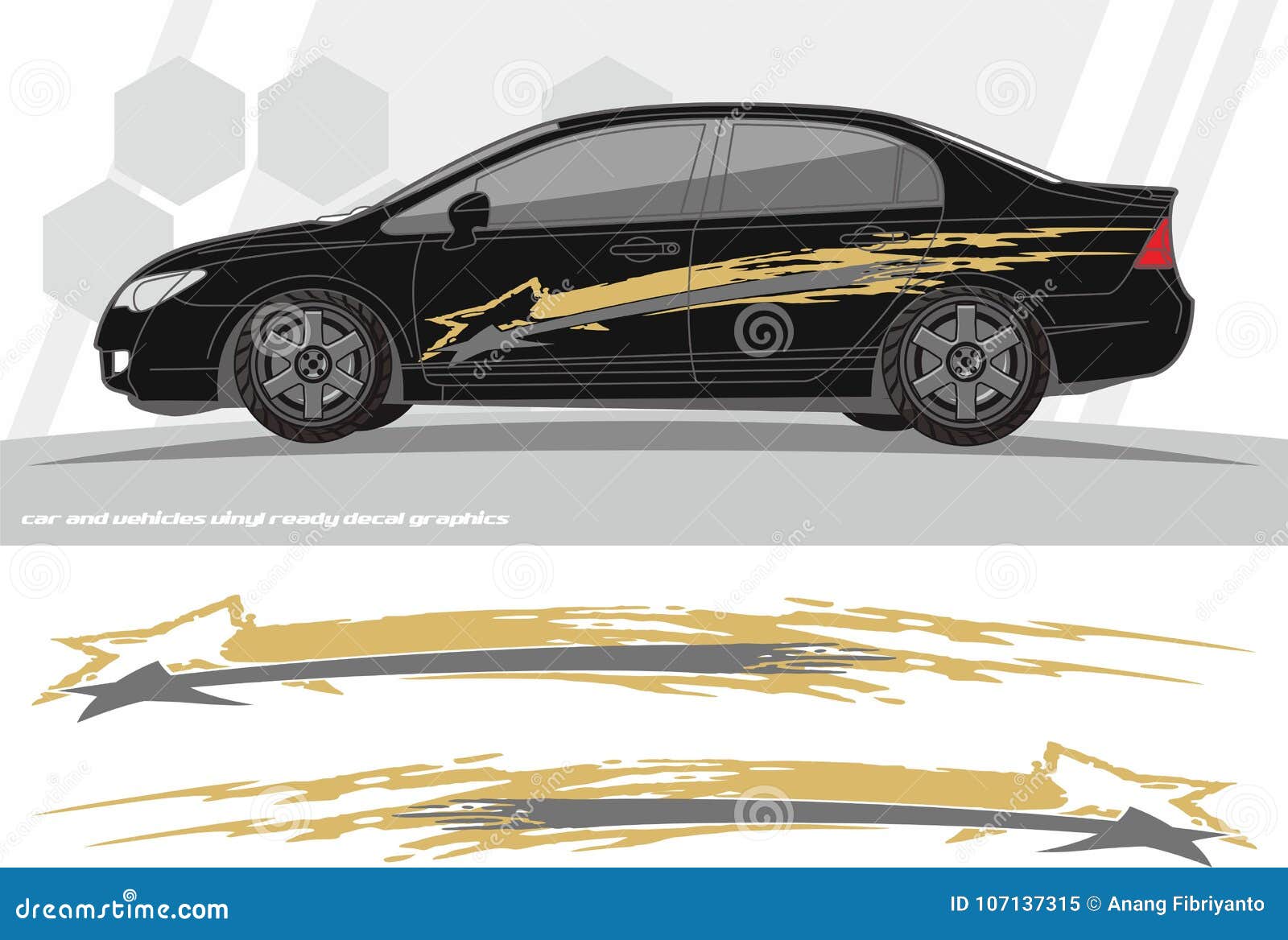 Car And Vehicles Decal Graphics Kit Designs Ready To Print And