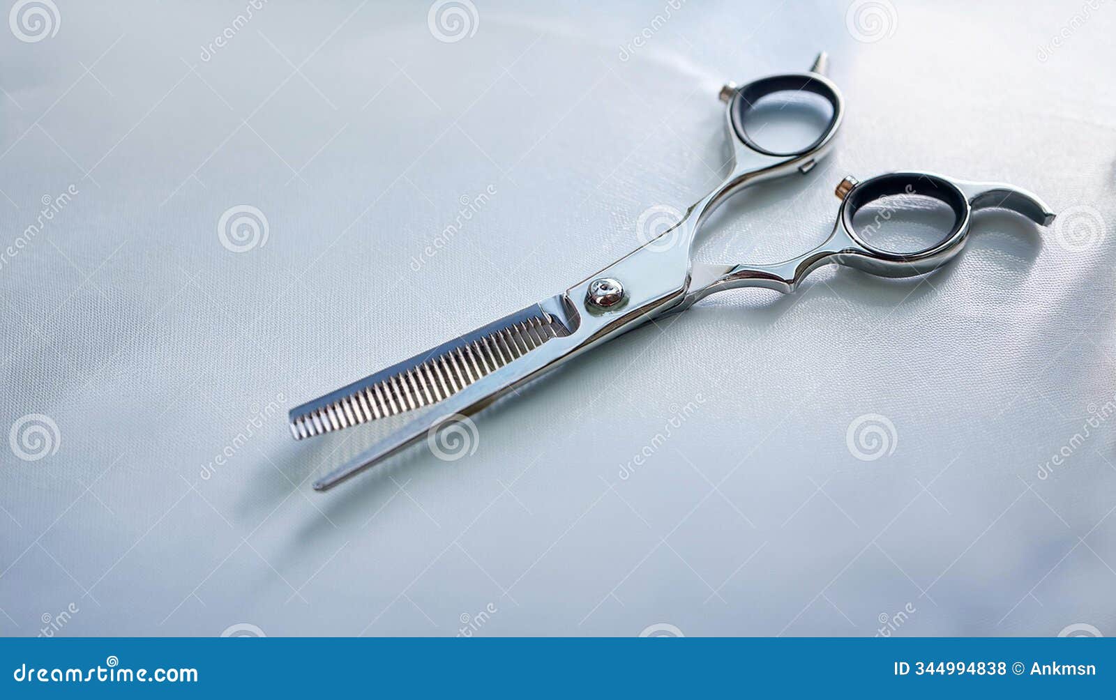 professional hair scissors on a table