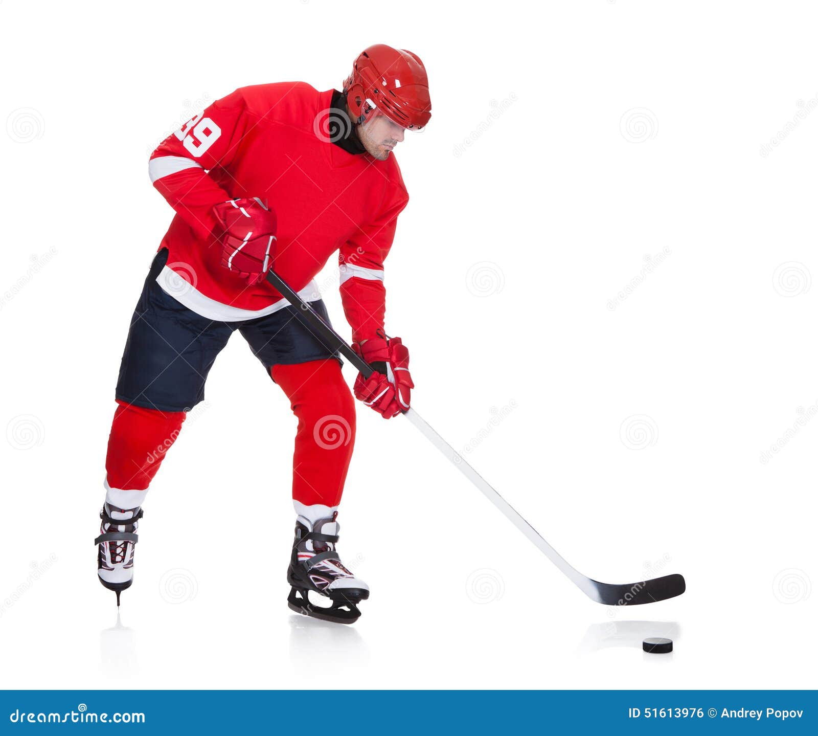 Professional Hockey Player Skating on Ice Stock Photo Image of