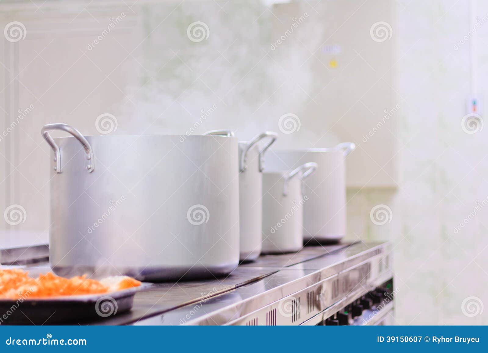 Professional Kitchen Stock Image Image Of View Handle 39150607