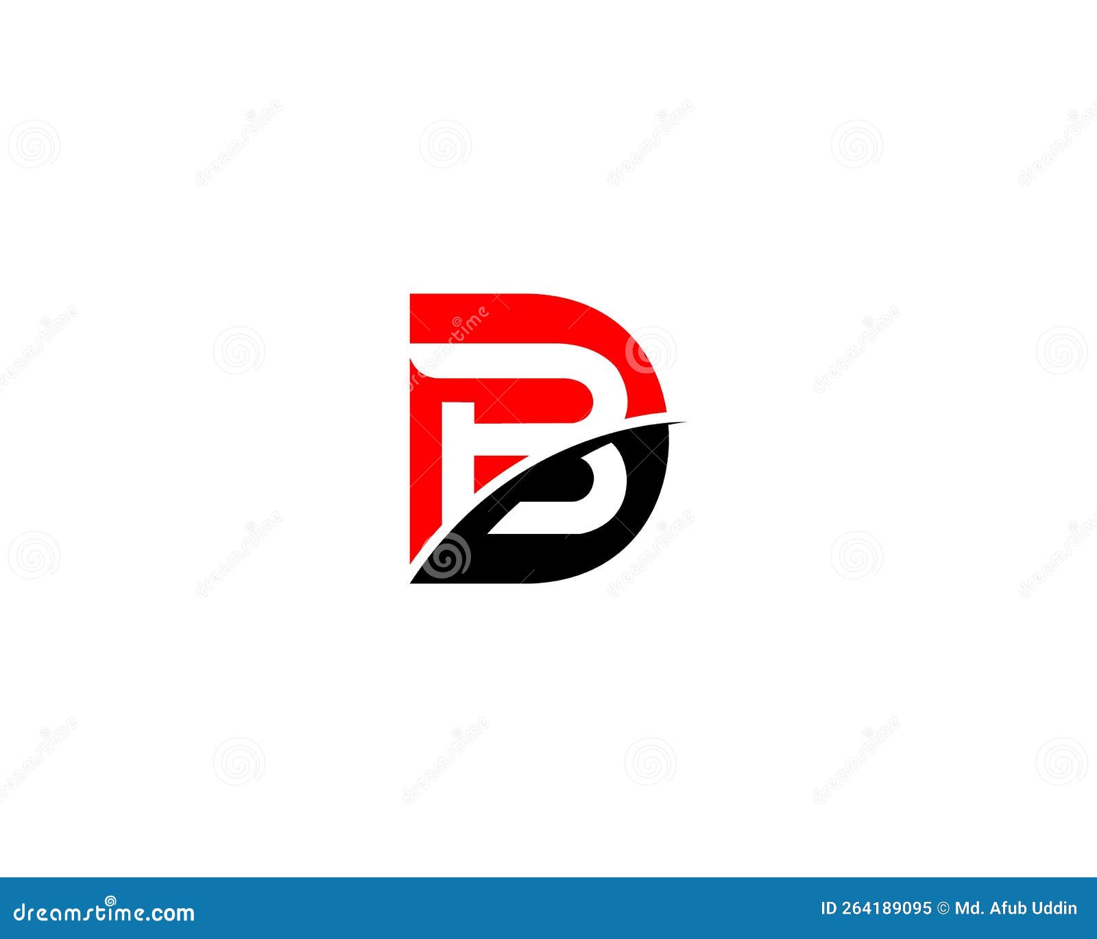 Professional Letter DB and BD Logo Design Stock Vector - Illustration ...