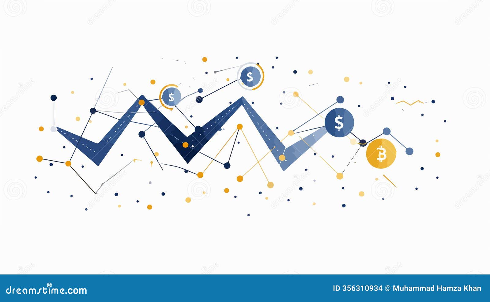 Professional Line Graph Showing Two Data Points with Bitcoin Symbol Stock  Vector - Illustration of business, growth: 356310934