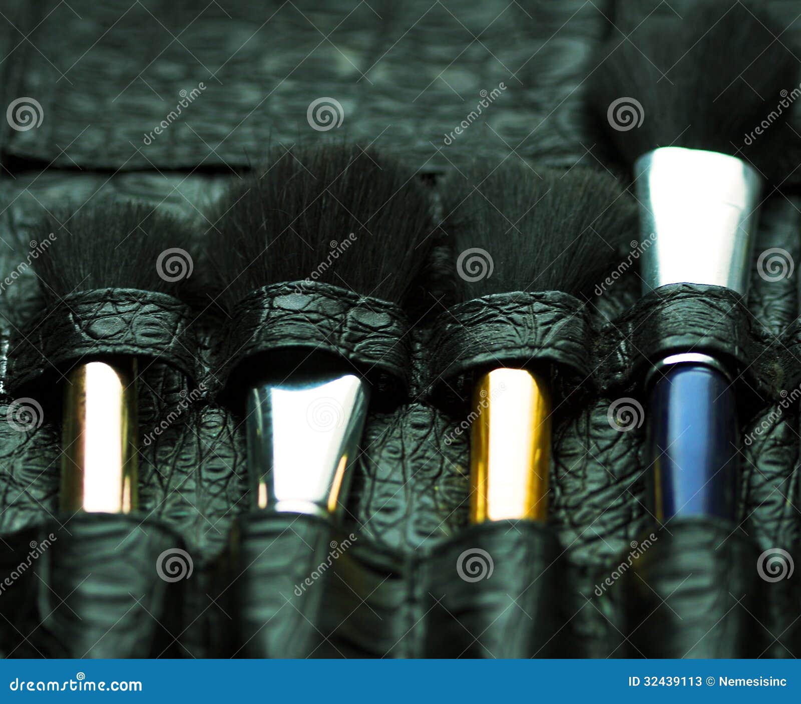 Professional Makeup Artist Brush S Stock Image Image of background