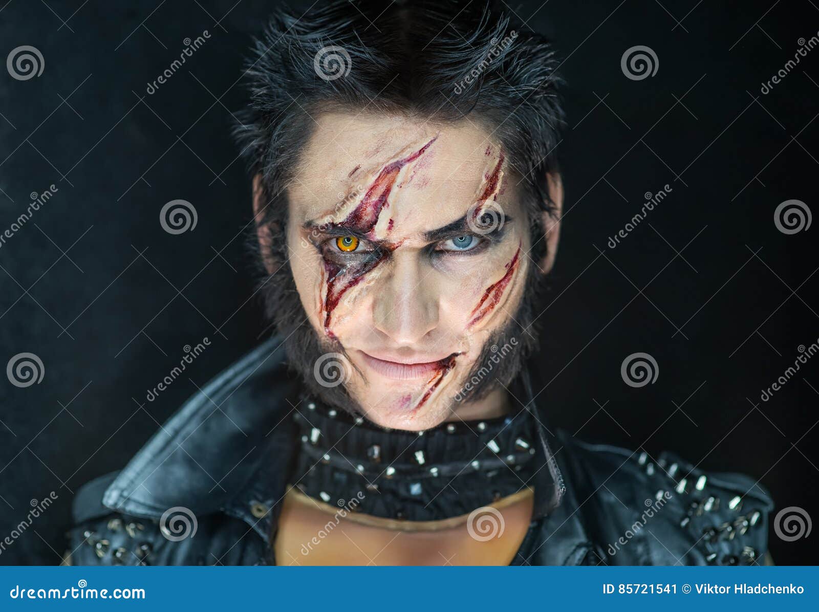 Professional Makeup Werewolf Wolverine Editorial Photo Image of