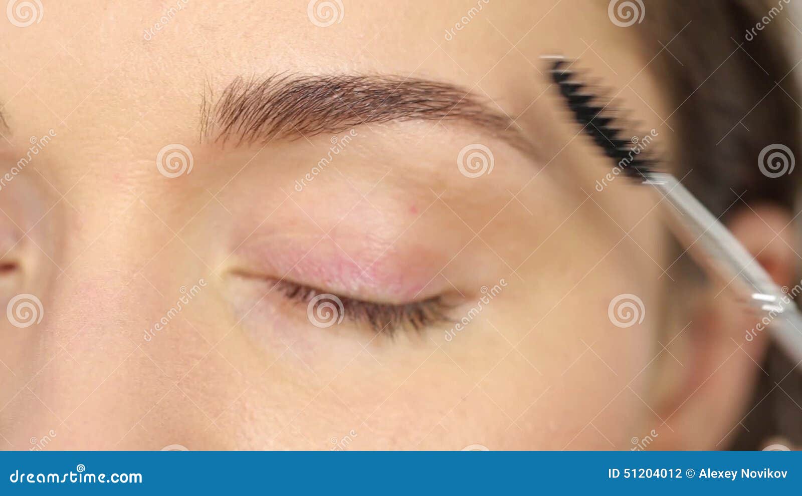 Professional Makeup Eyebrow Brush Stock Footage Video Of Lips