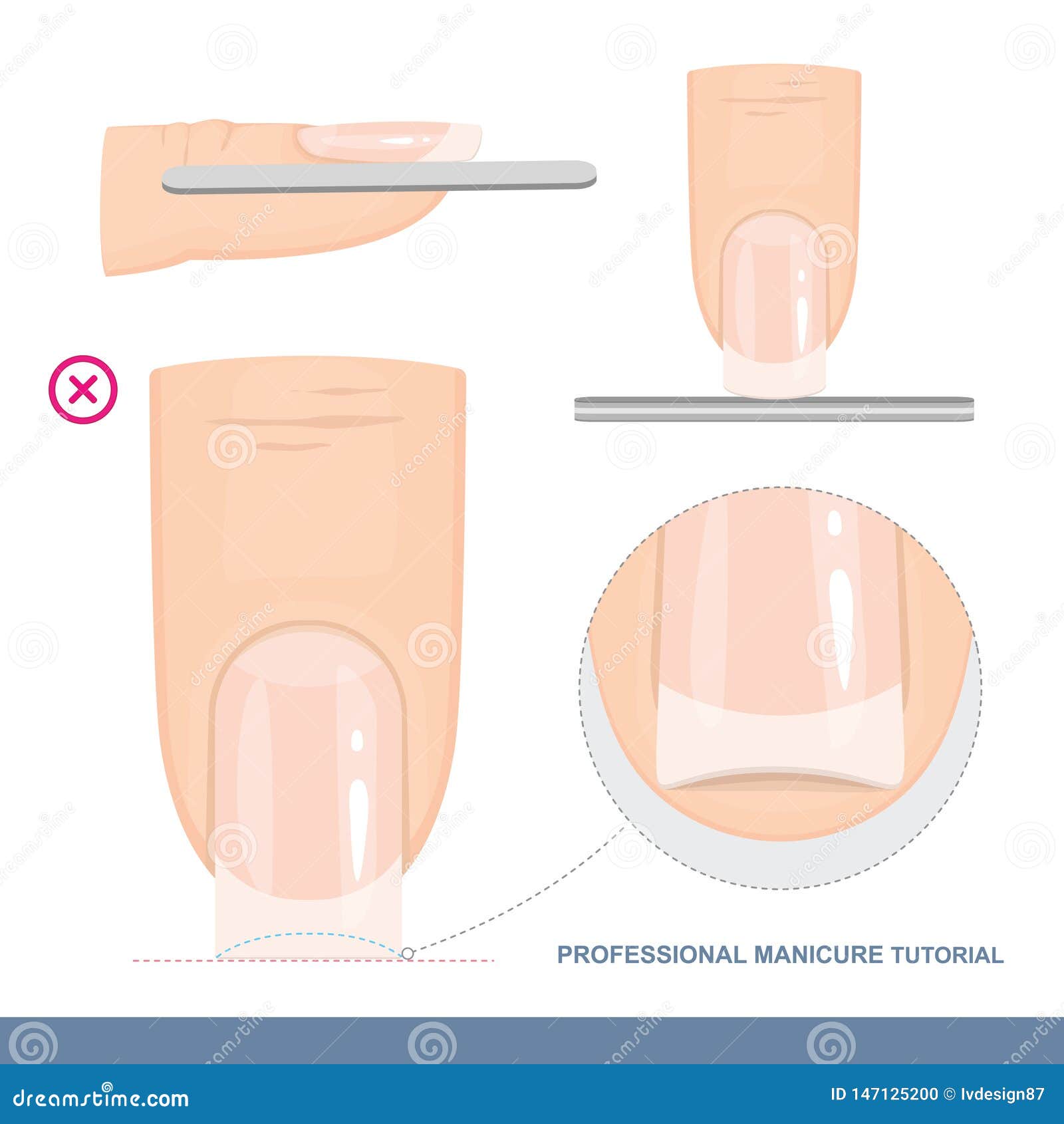 professional manicure tutorial. the perfect nail . manicure mistakes. 