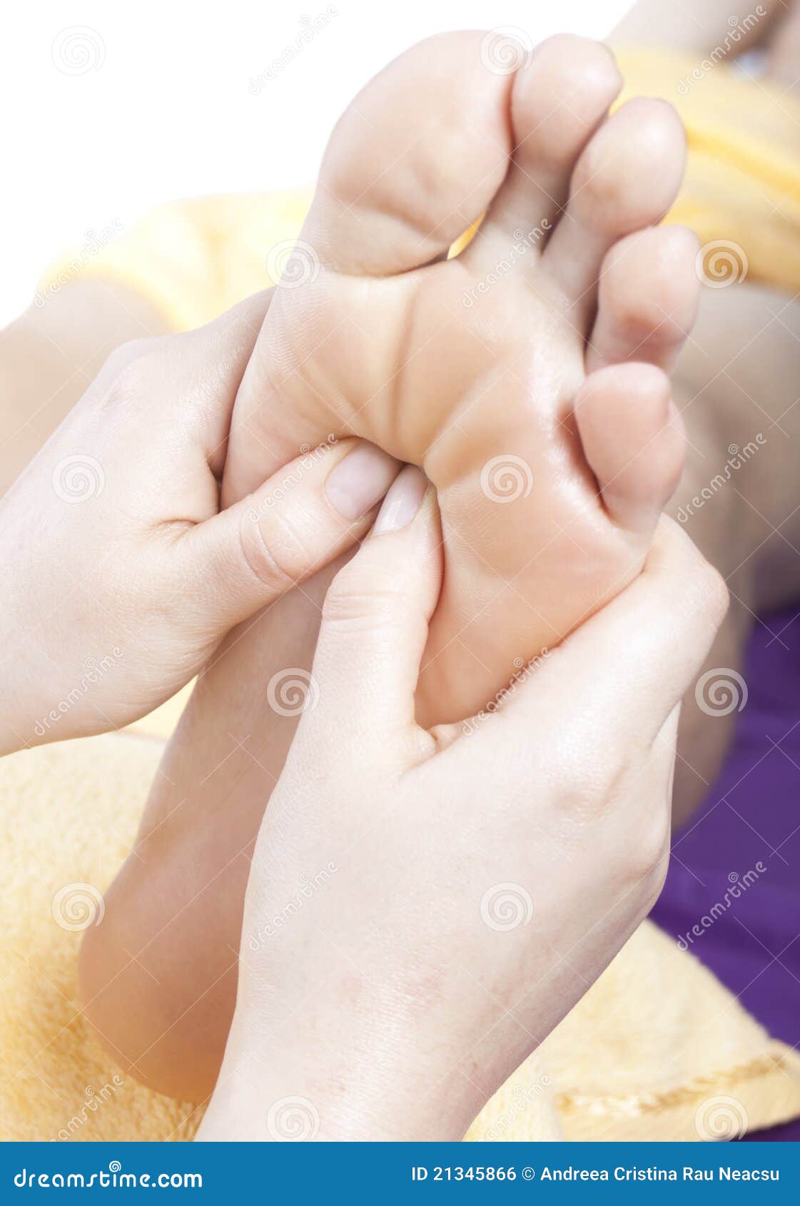 Professional Massage on Foot Stock Photo Image of finger, person