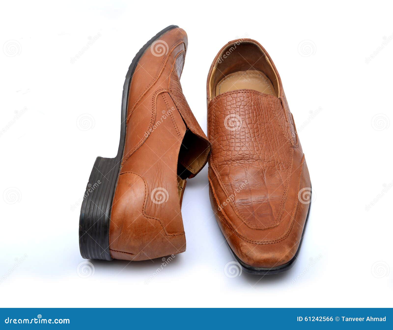 Professional Men S Shoes Isolated on White Background Stock Photo