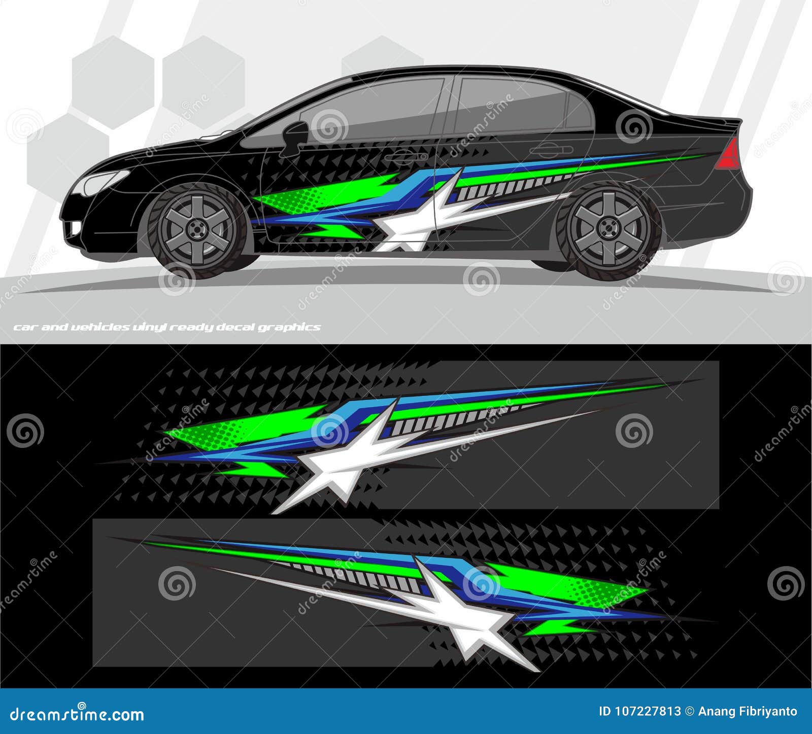 car and vehicles wrap decal graphics kit  s. ready to print and cut for vinyl stickers.