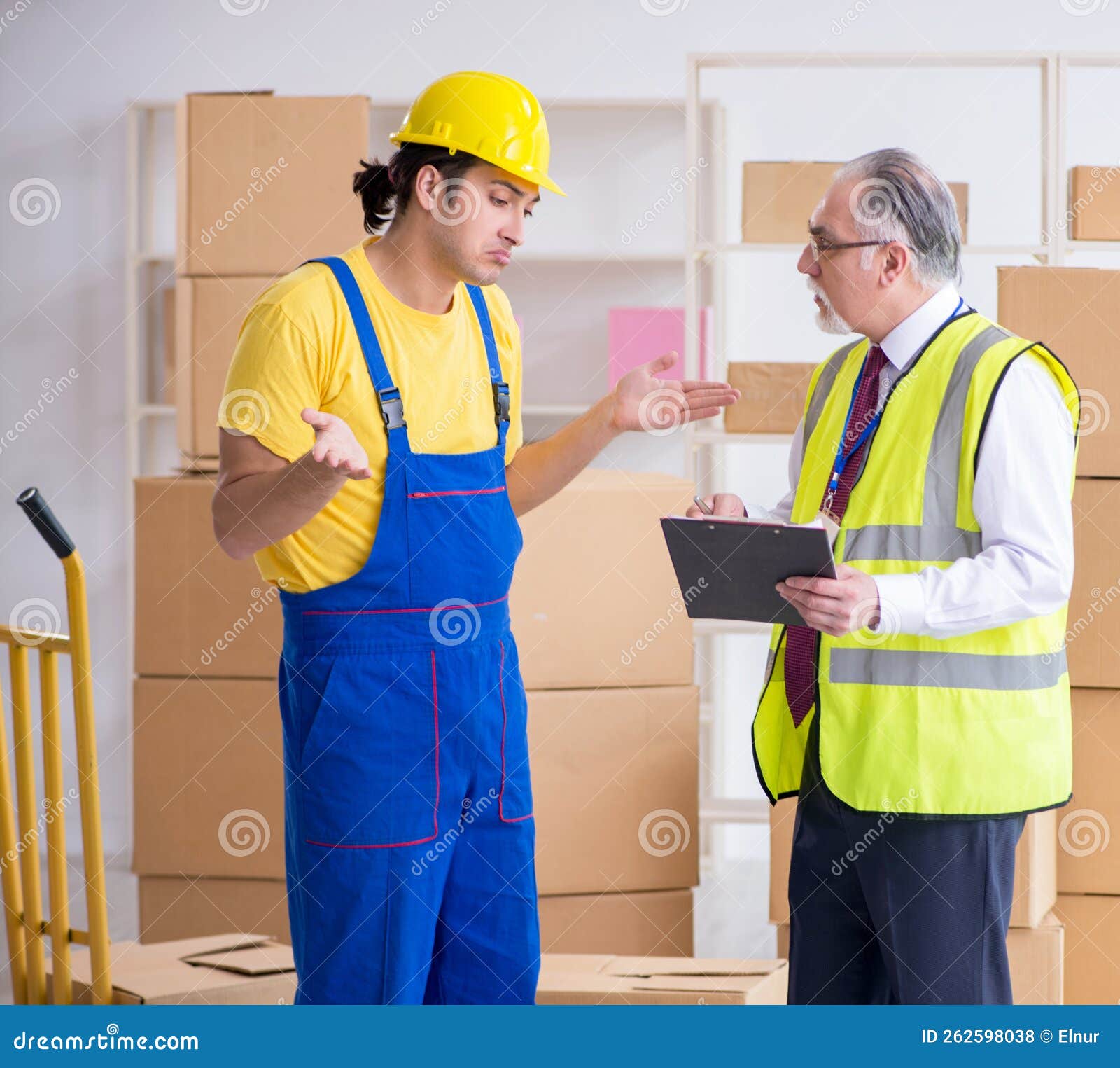 Professional Movers Doing Home Relocation Stock Photo Image of