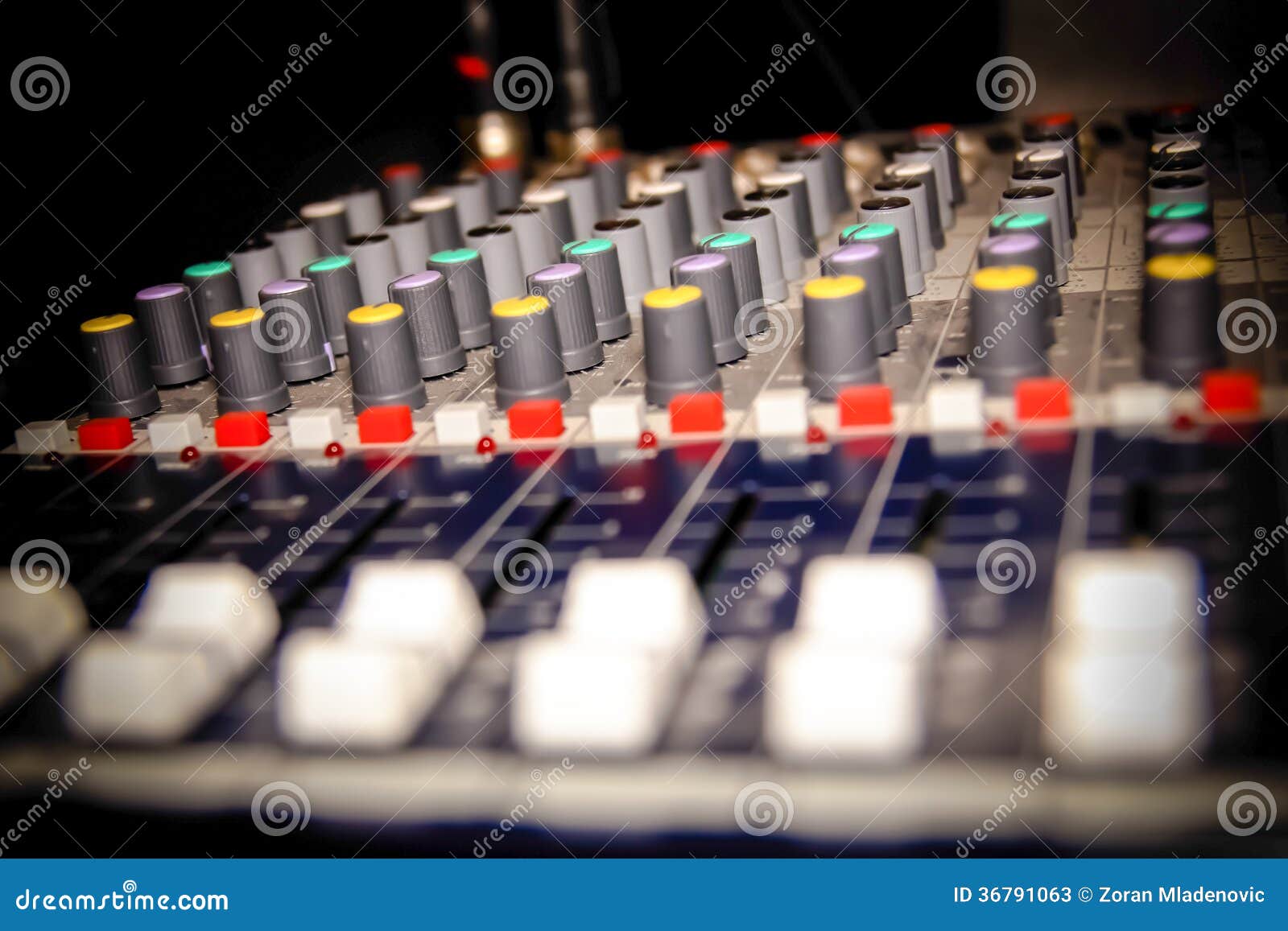 Professional music mixer stock image. Image of digital 36791063