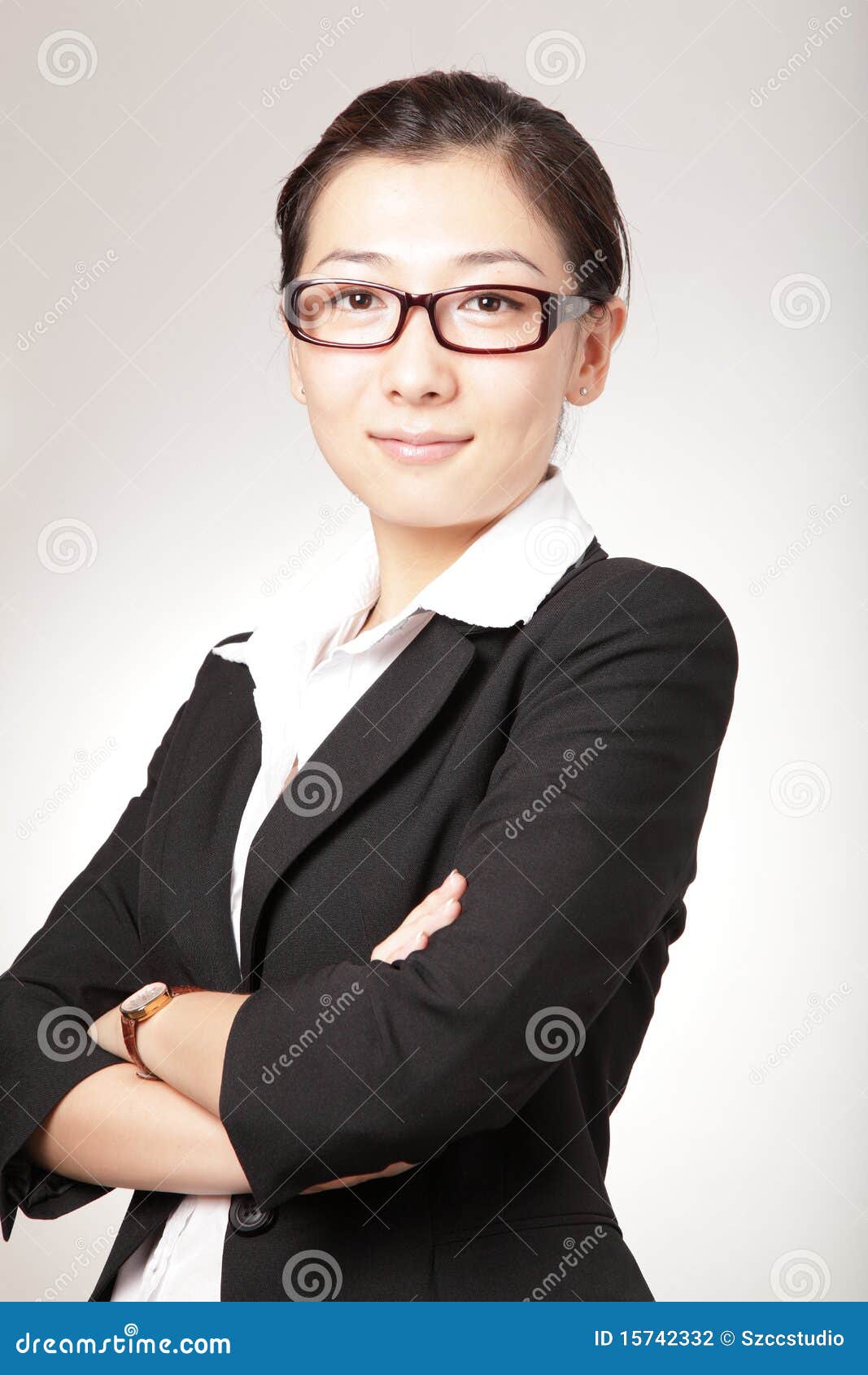 Professional office lady stock photo. Image of cute, isolated 15742332